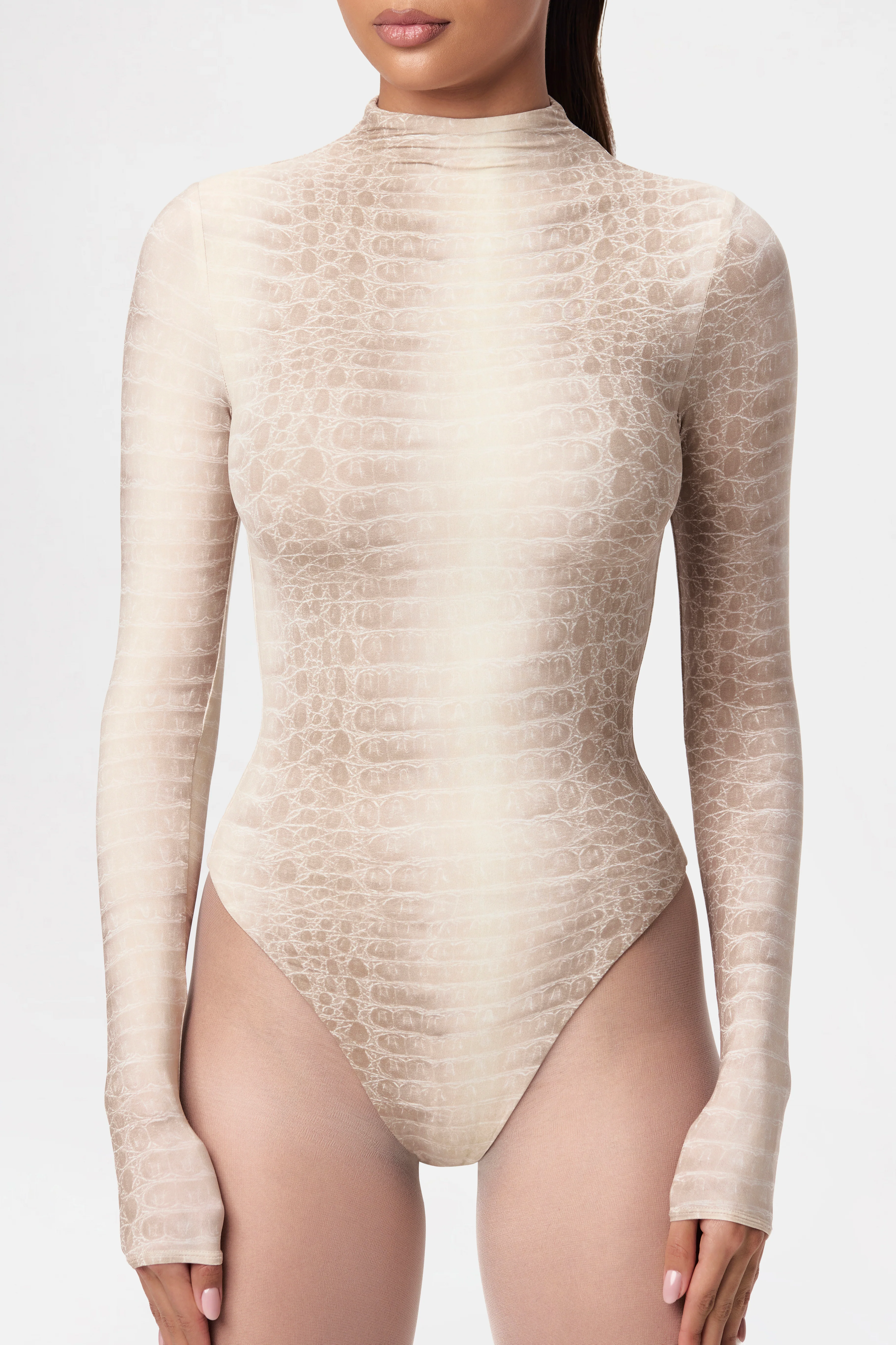Naked Print Bodysuit - Image 46