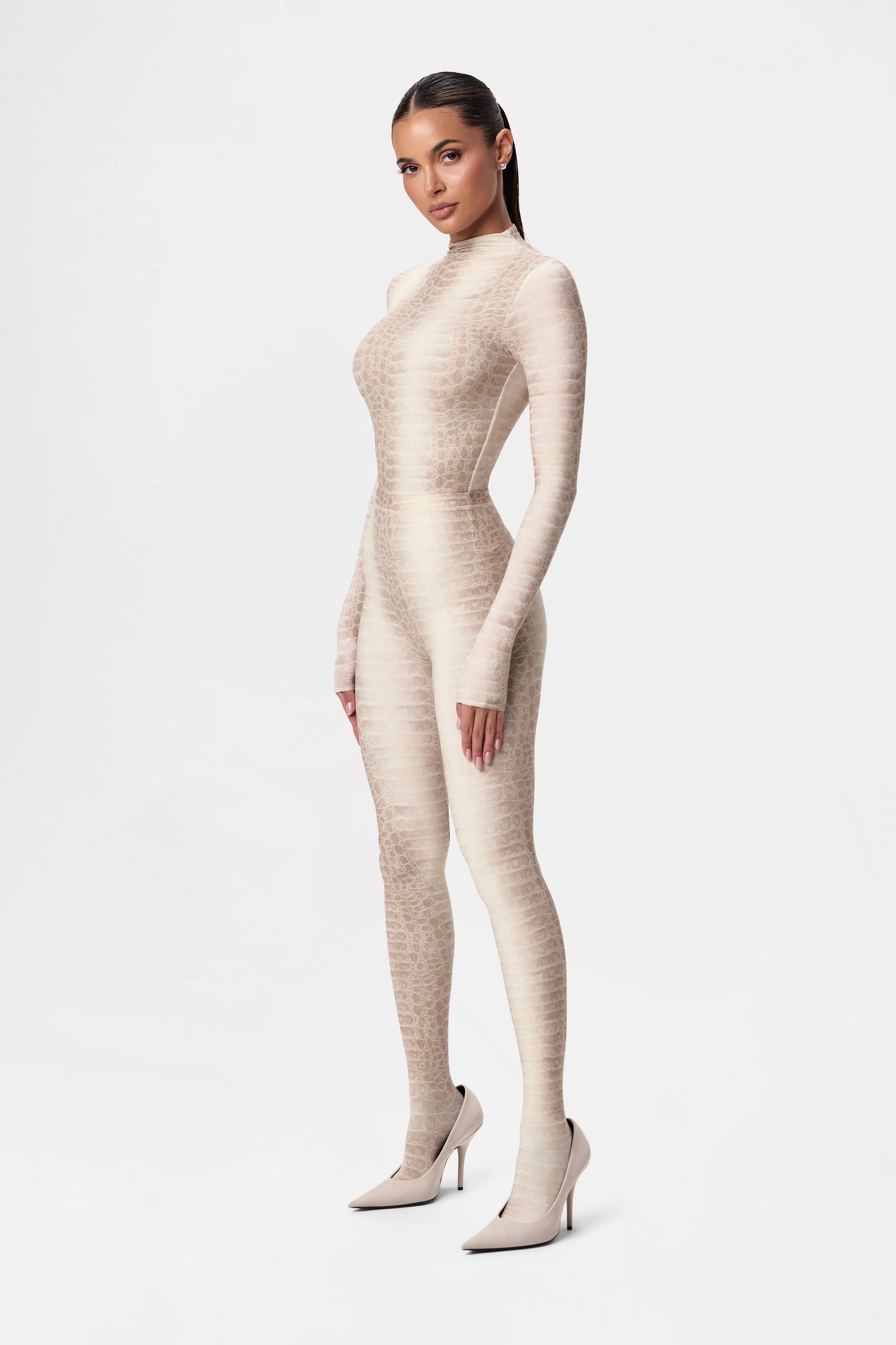 Naked Print Tights Petite - Image 35