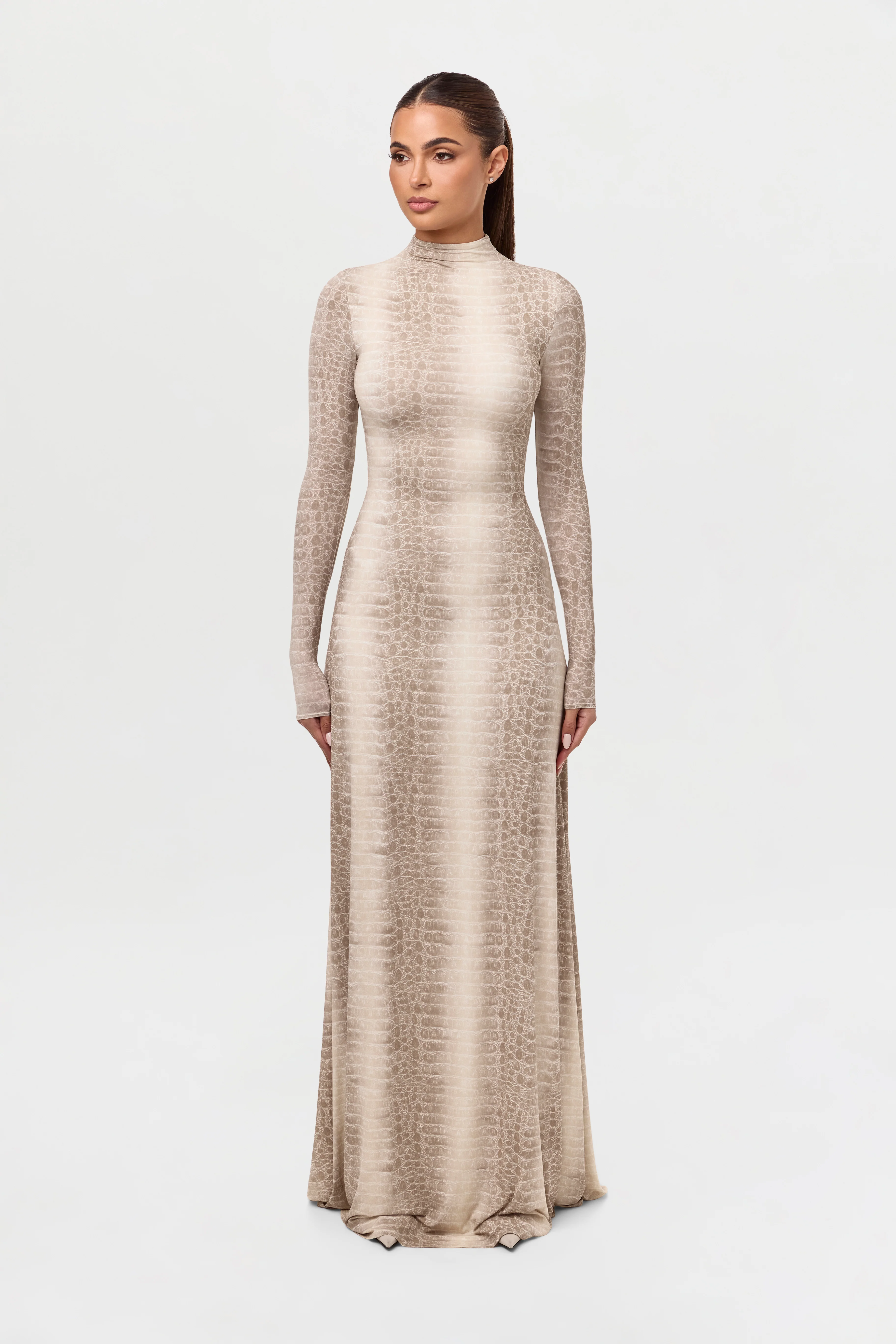 Naked Print Maxi Dress - Image 12