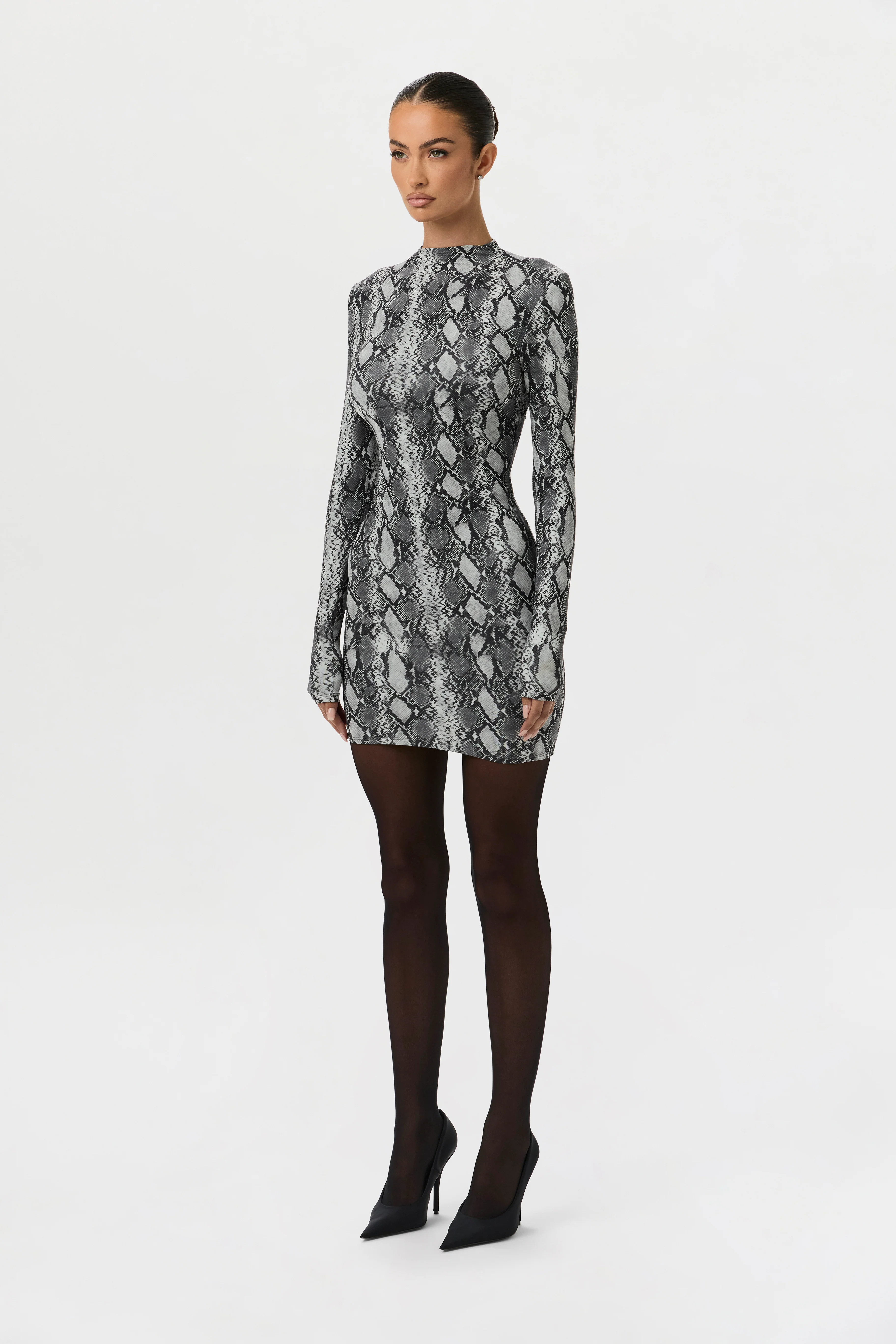 Naked Print Mini Dress - Image 16