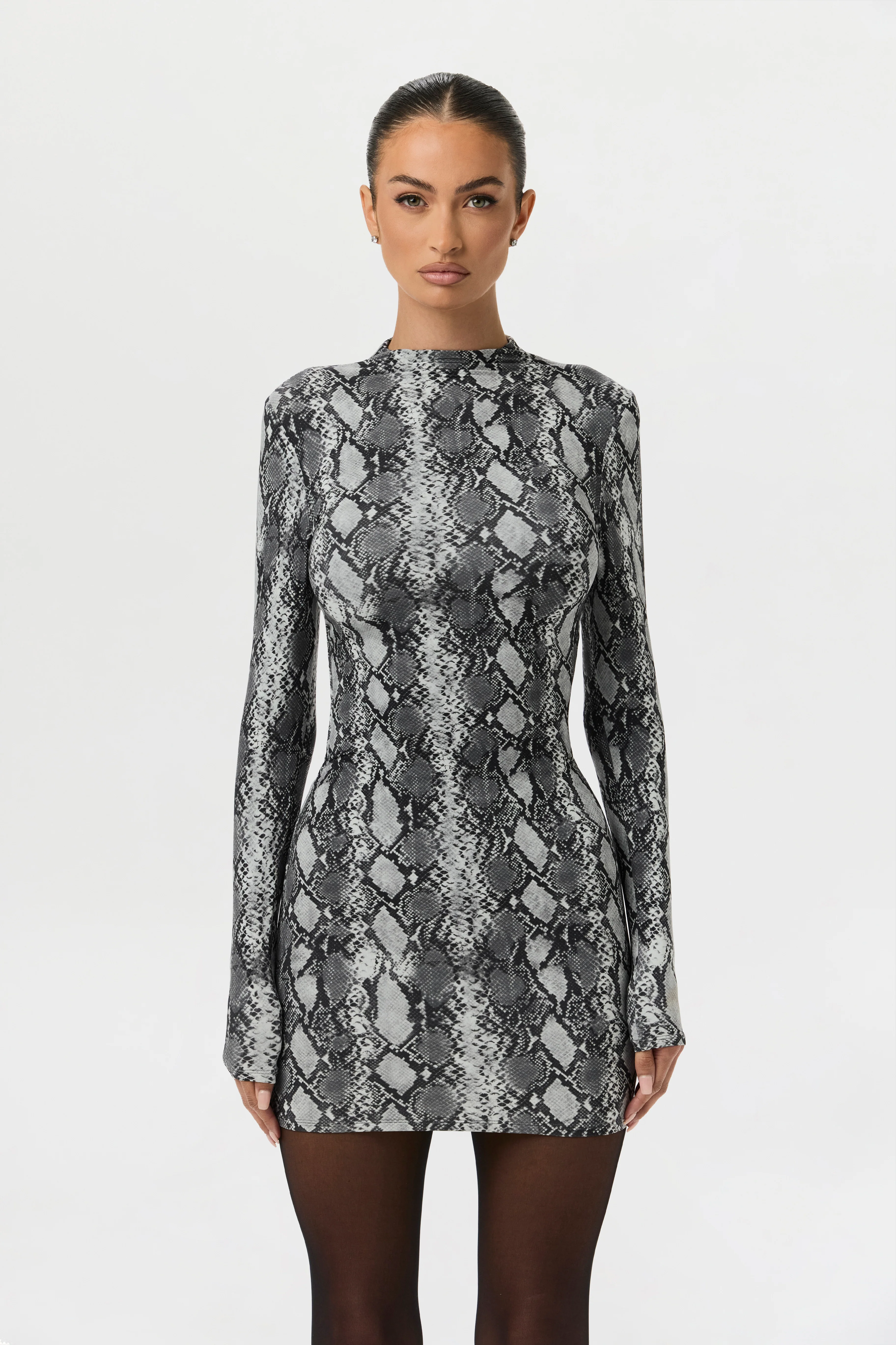 Naked Print Mini Dress - Image 17
