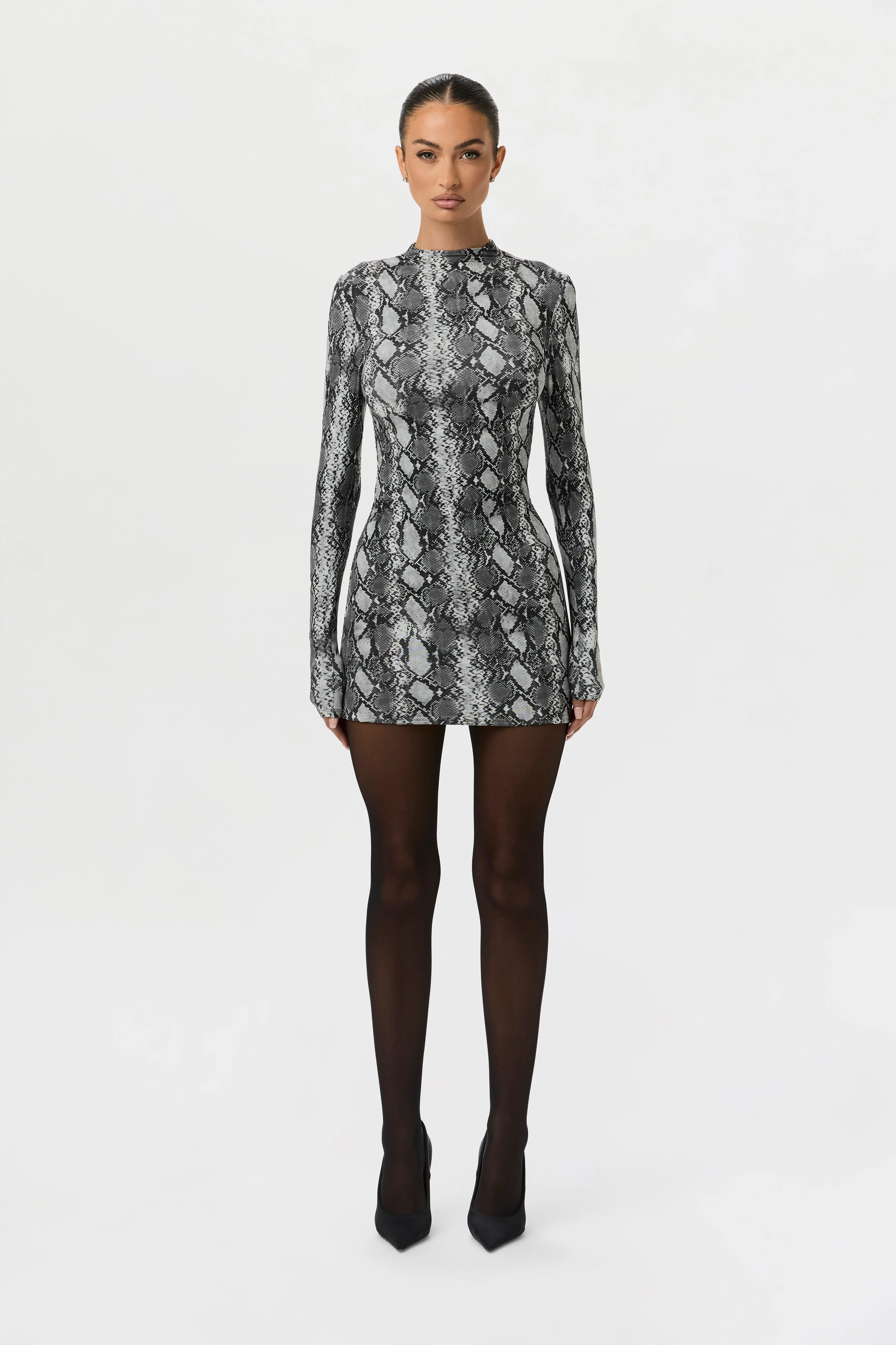 Naked Print Mini Dress - Image 19