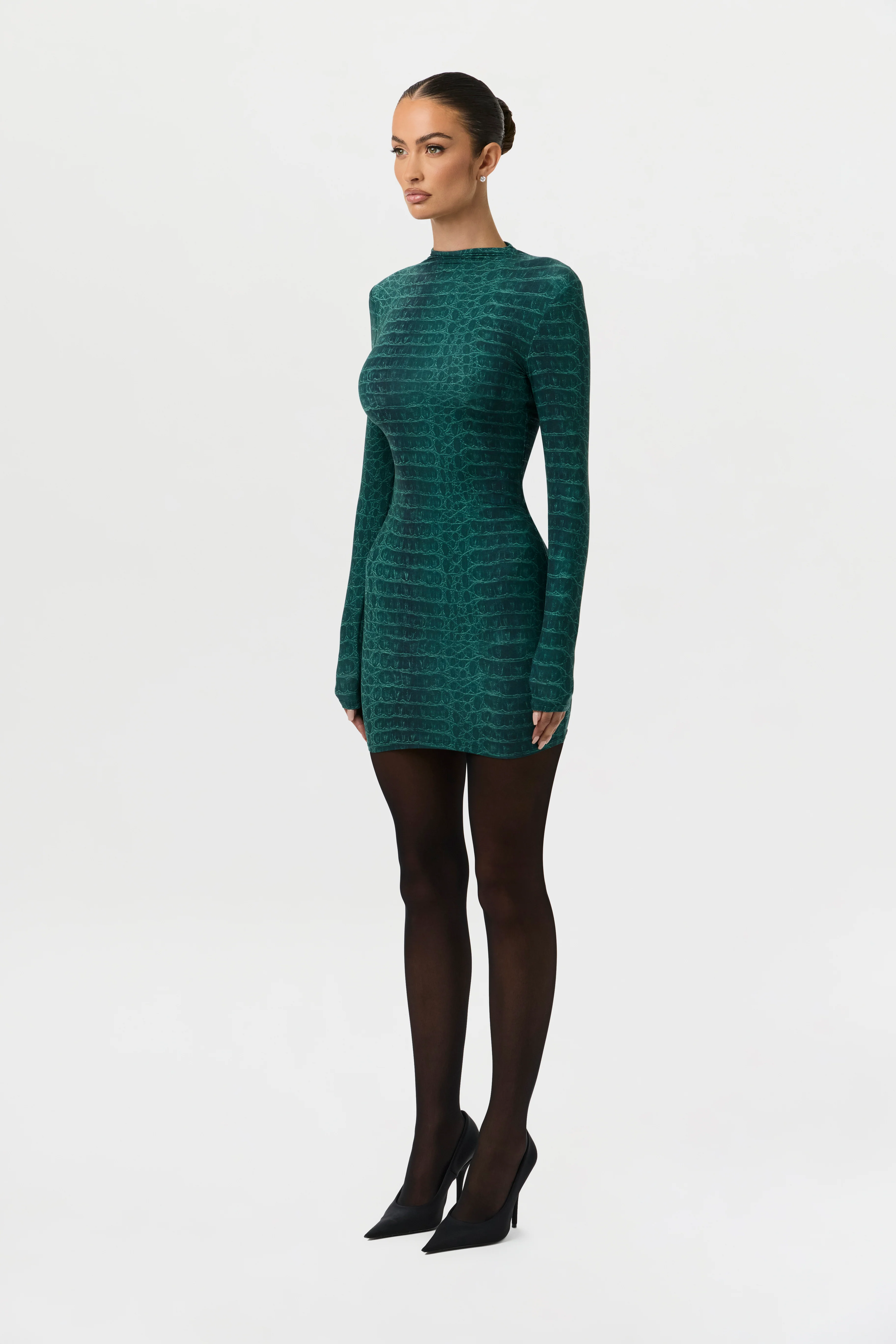 Naked Print Mini Dress - Image 23