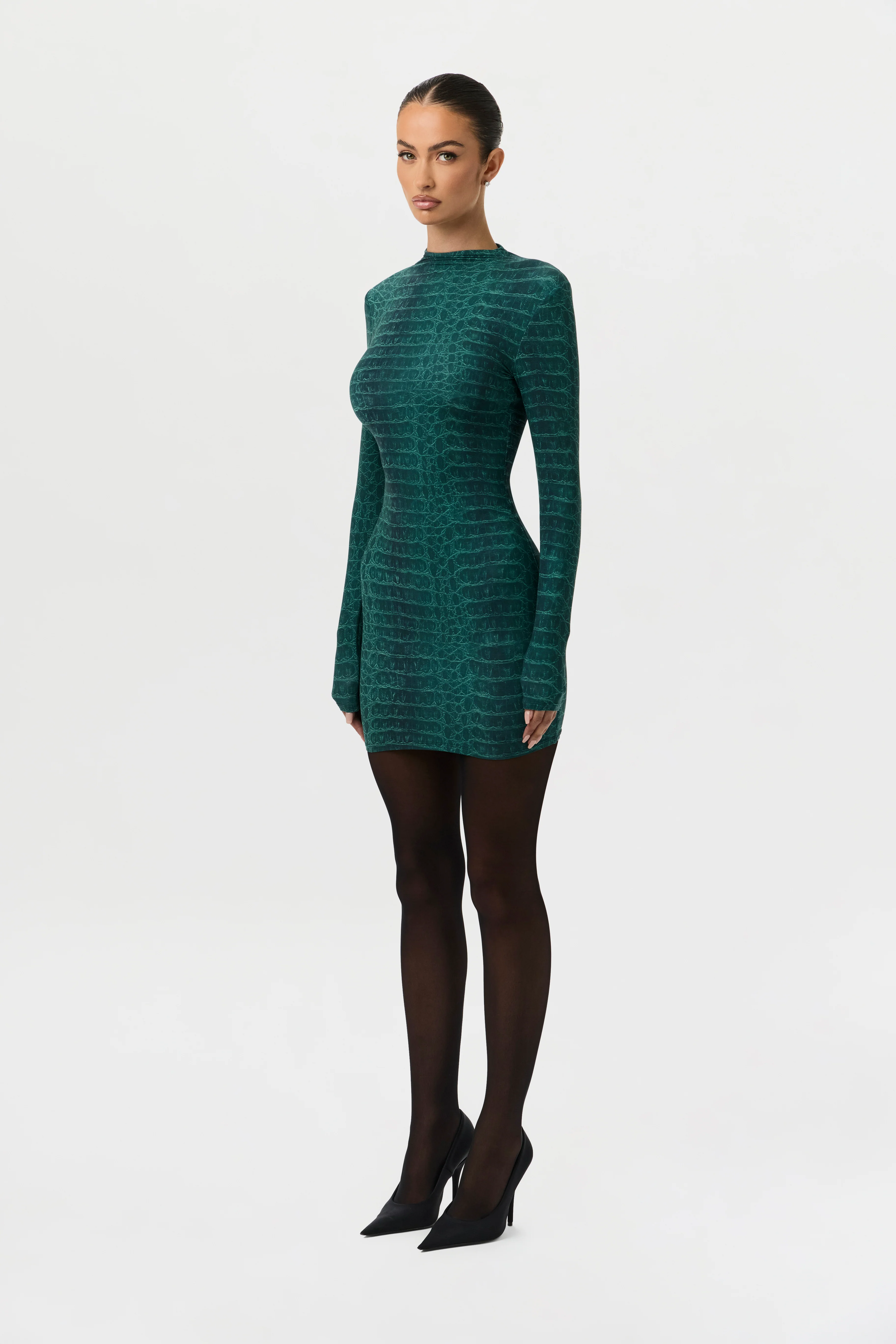 Naked Print Mini Dress - Image 25