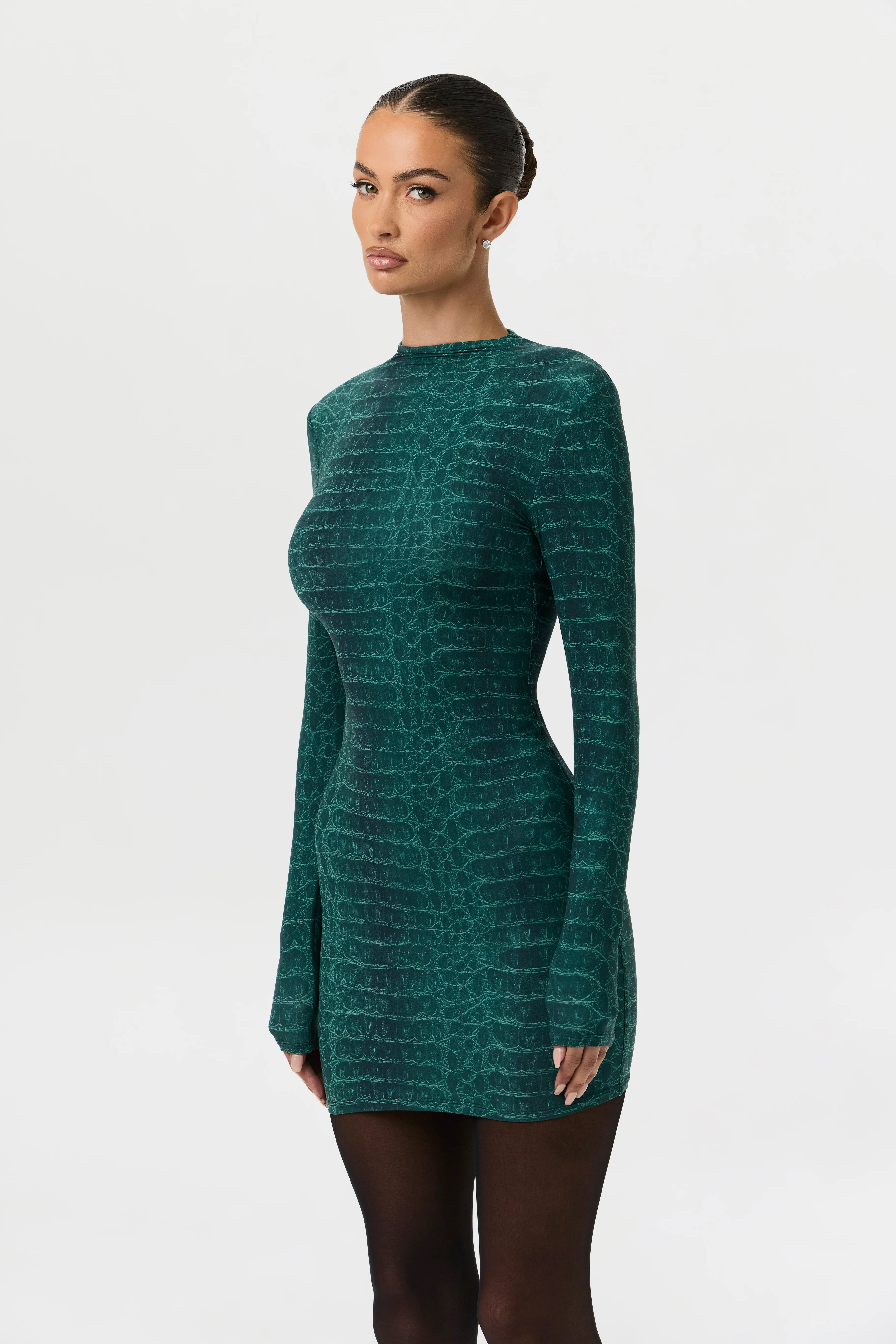 Naked Print Mini Dress - Image 26