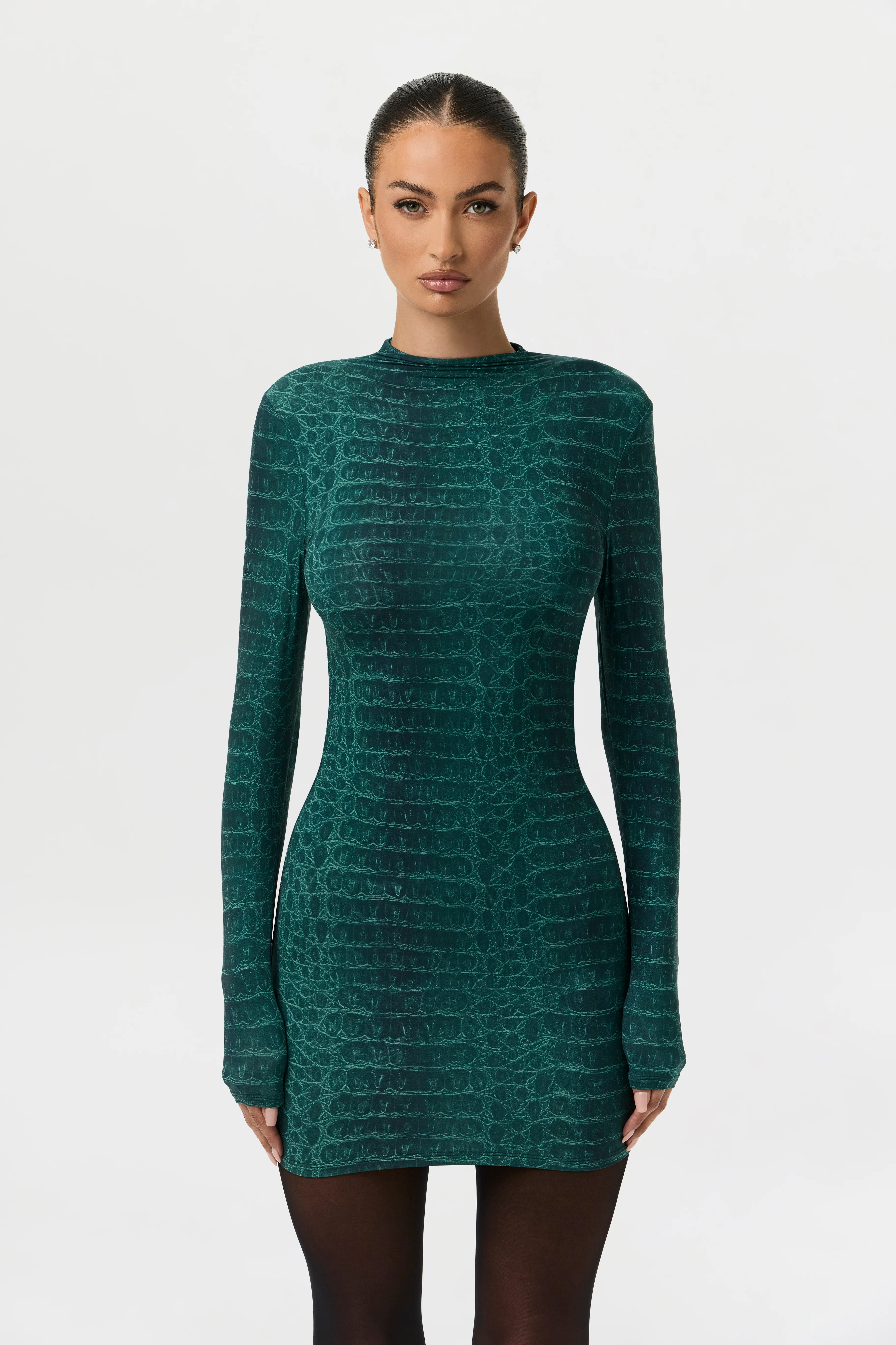Naked Print Mini Dress - Image 28