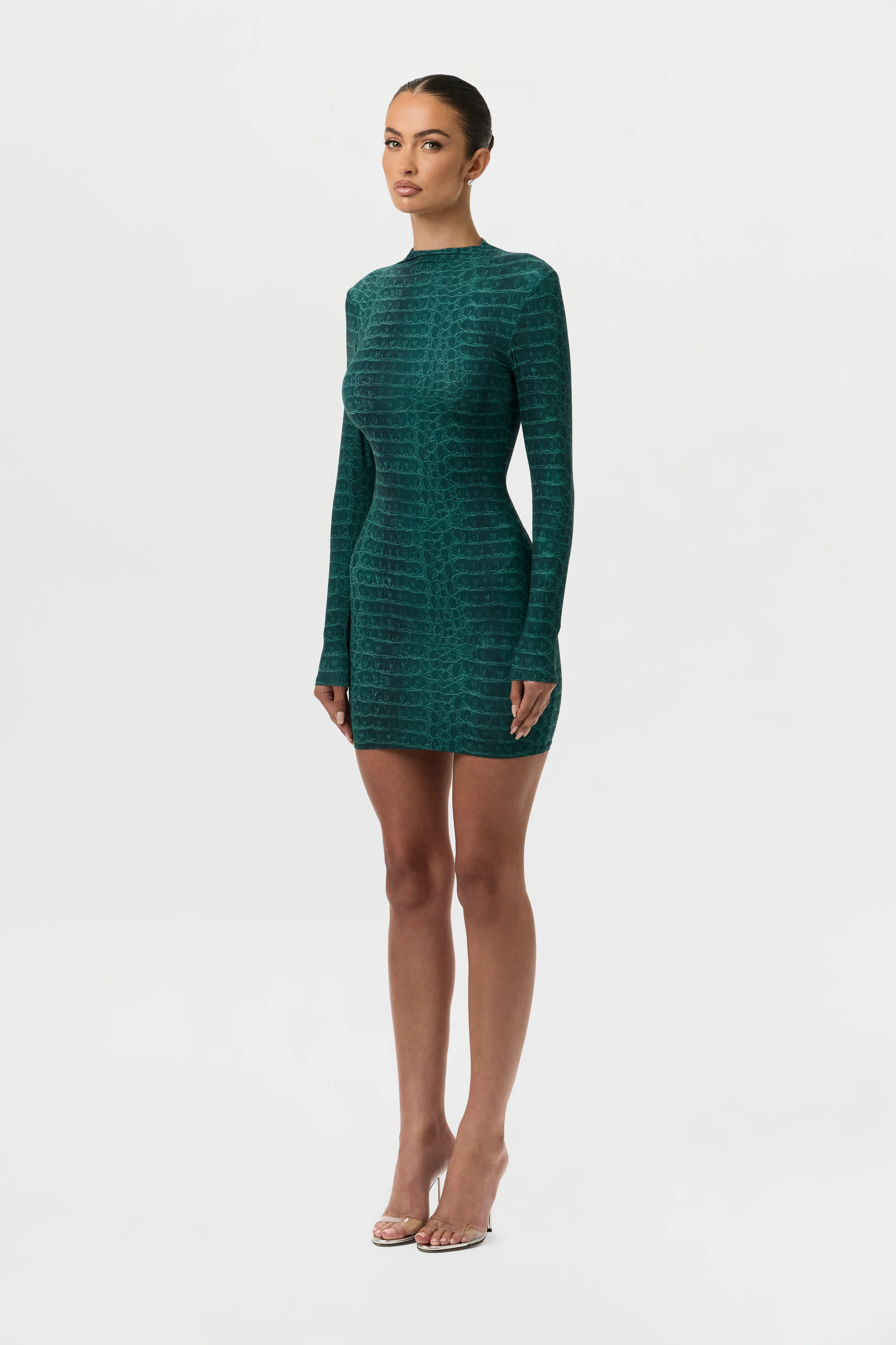 Naked Print Mini Dress - Image 32