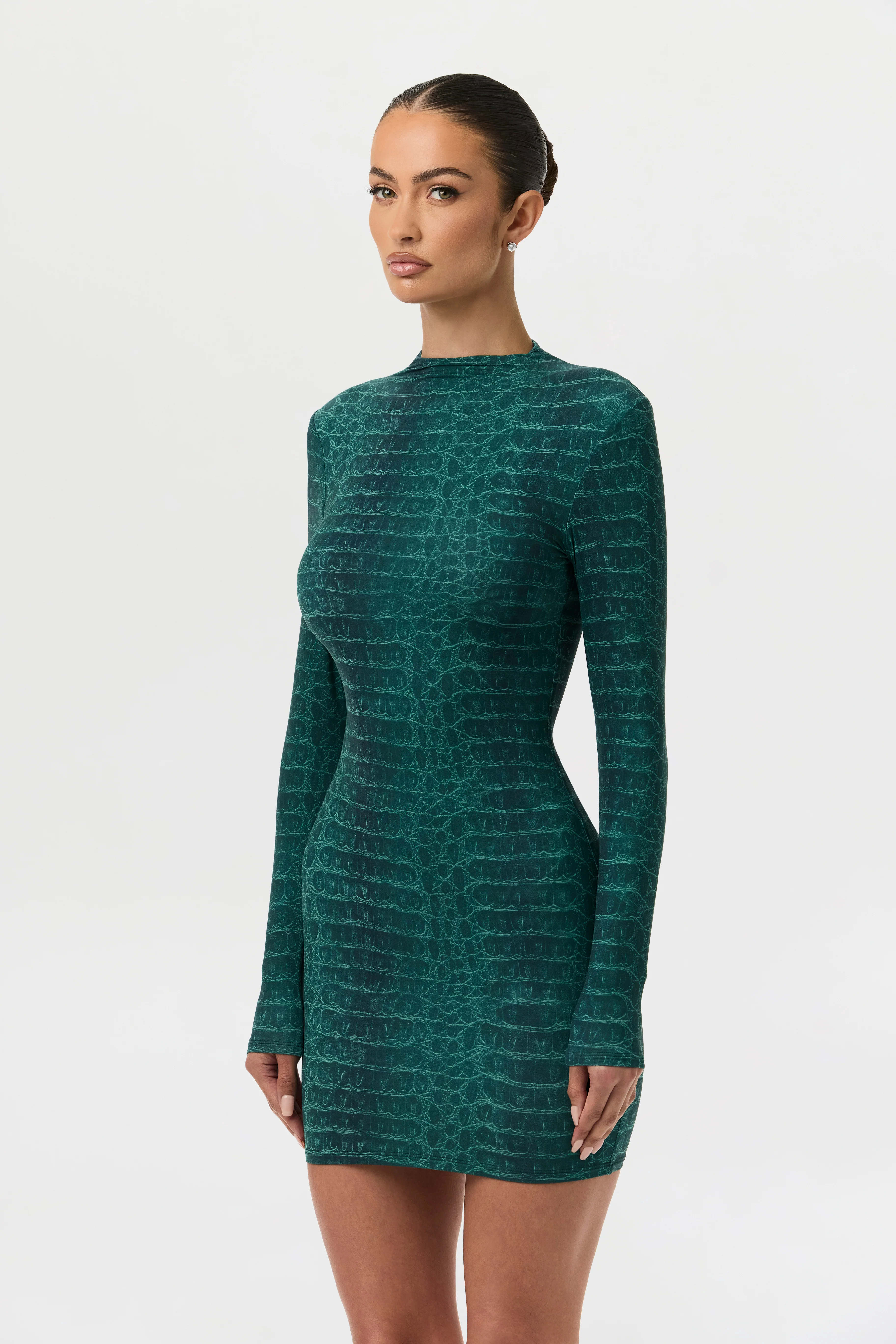 Naked Print Mini Dress - Image 33
