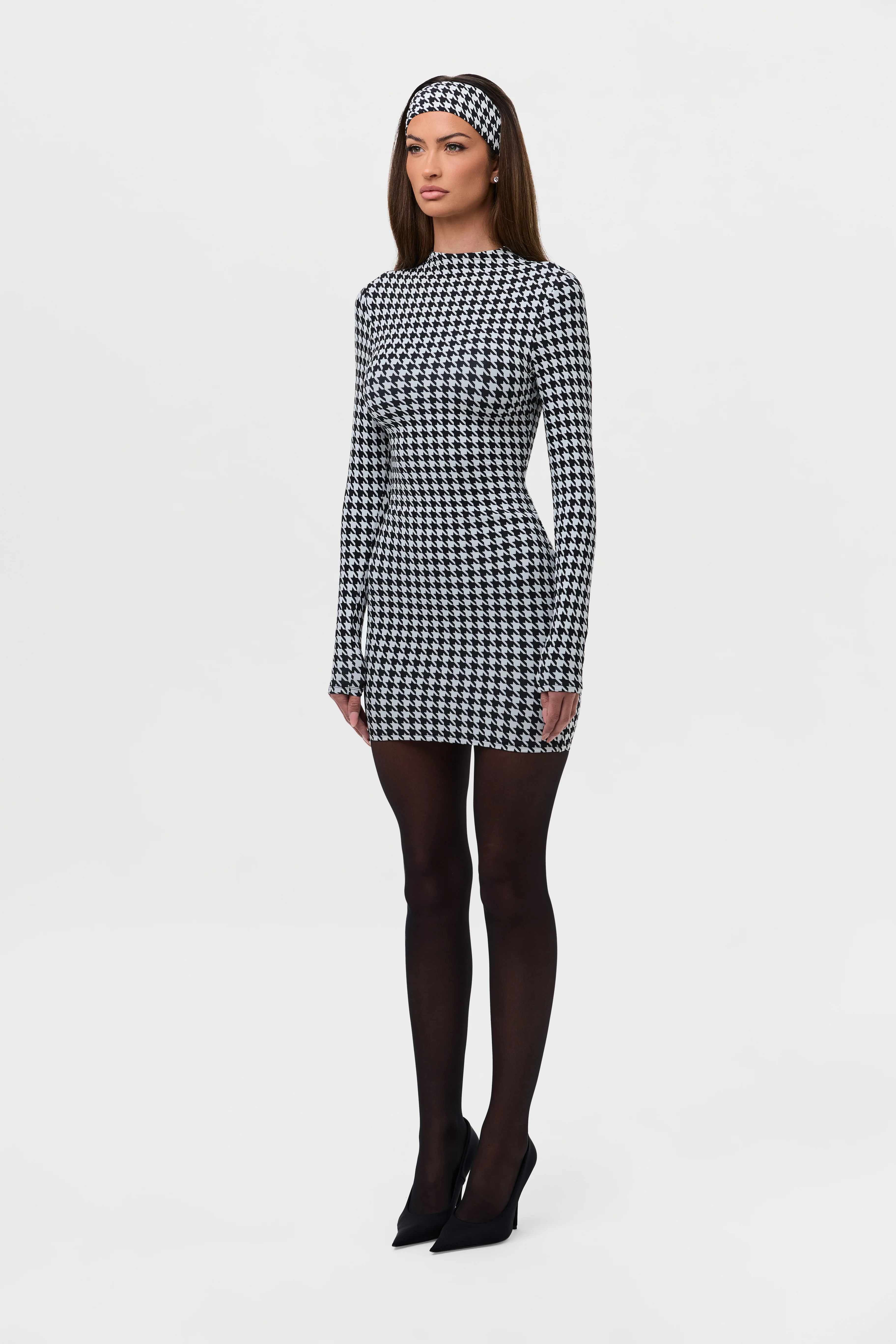 Naked Print Mini Dress - Image 41