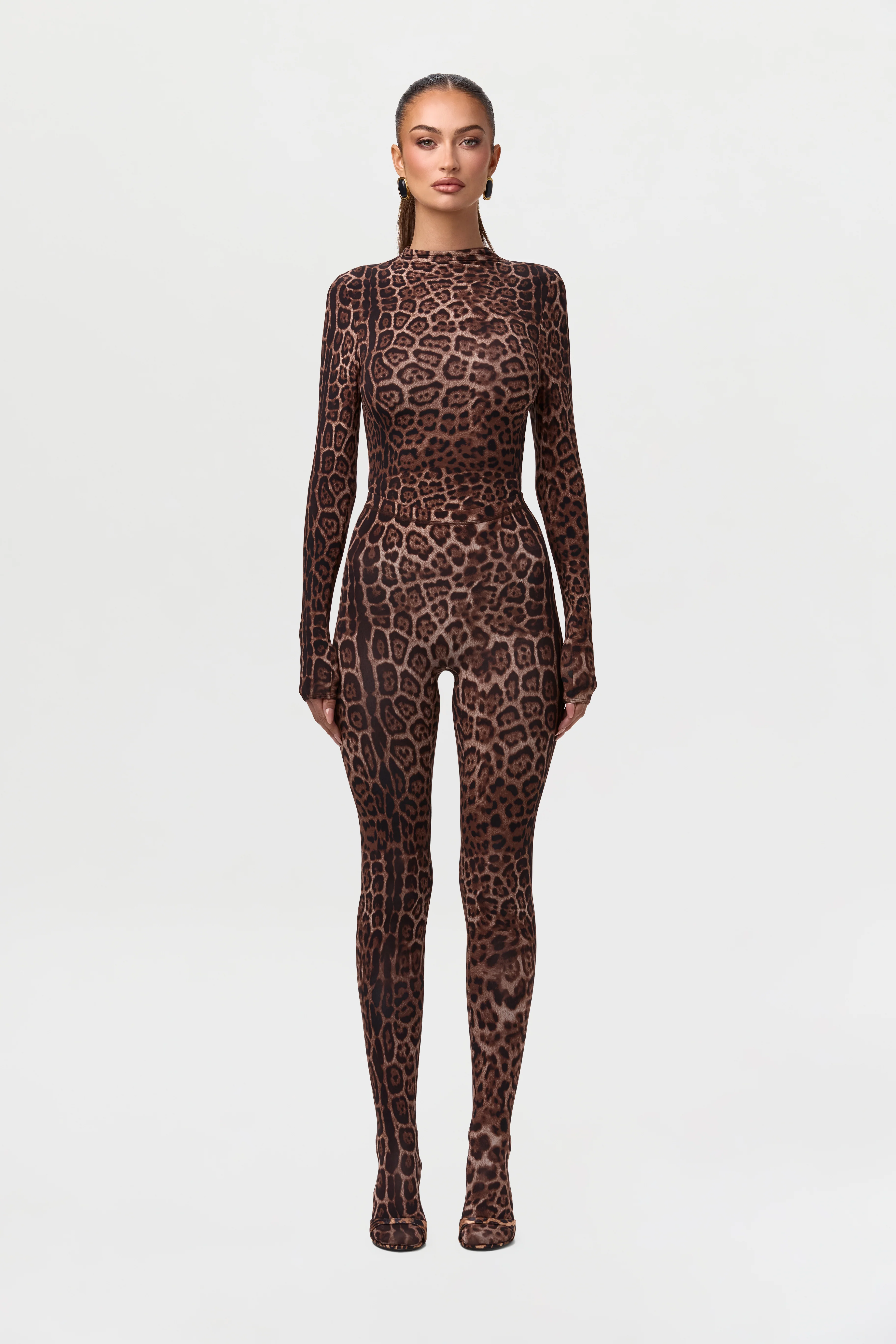 Naked Print Mock Neck Top - Image 21