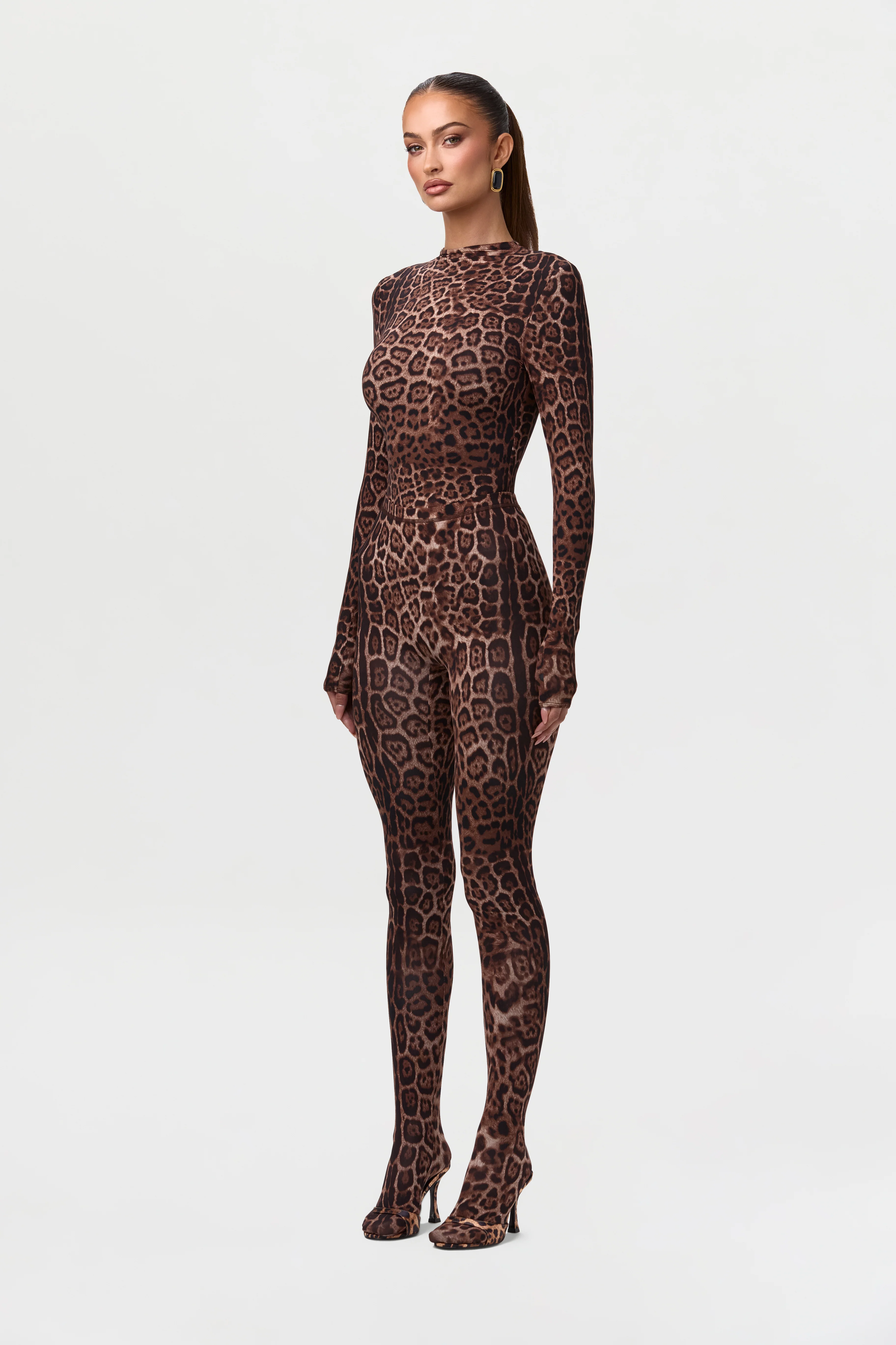 Naked Print Mock Neck Top - Image 22