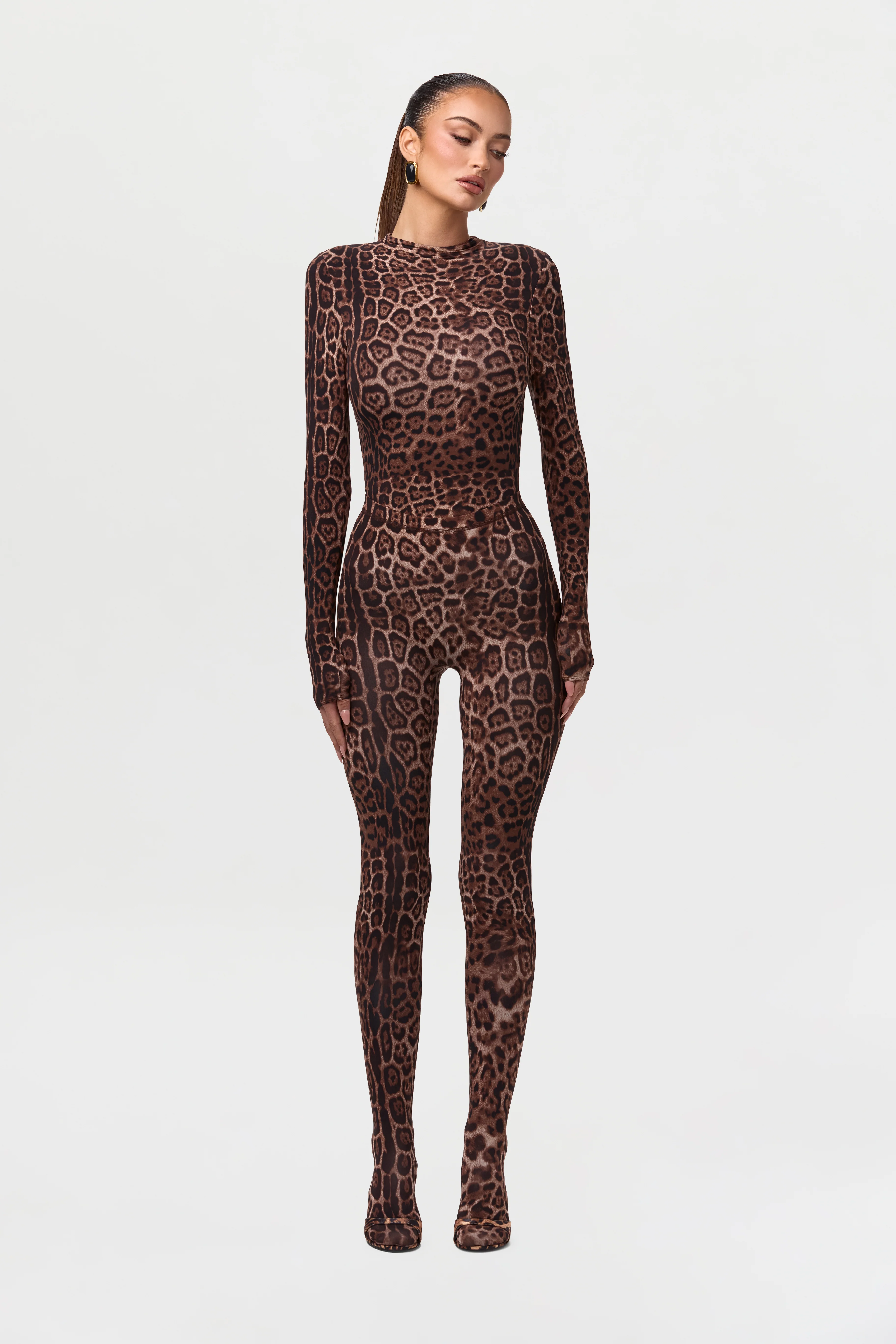Naked Print Mock Neck Top - Image 24