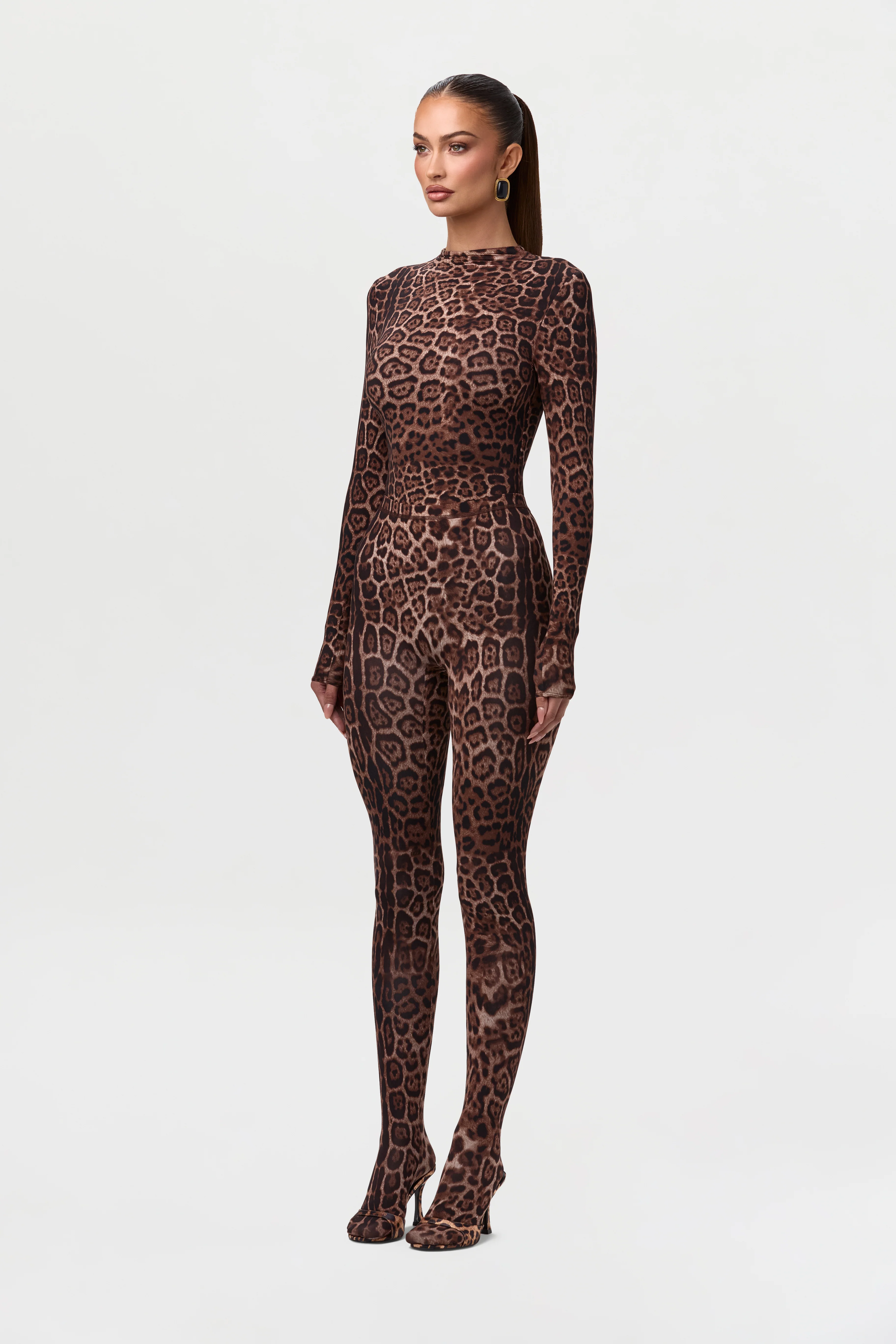 Naked Print Mock Neck Top - Image 25