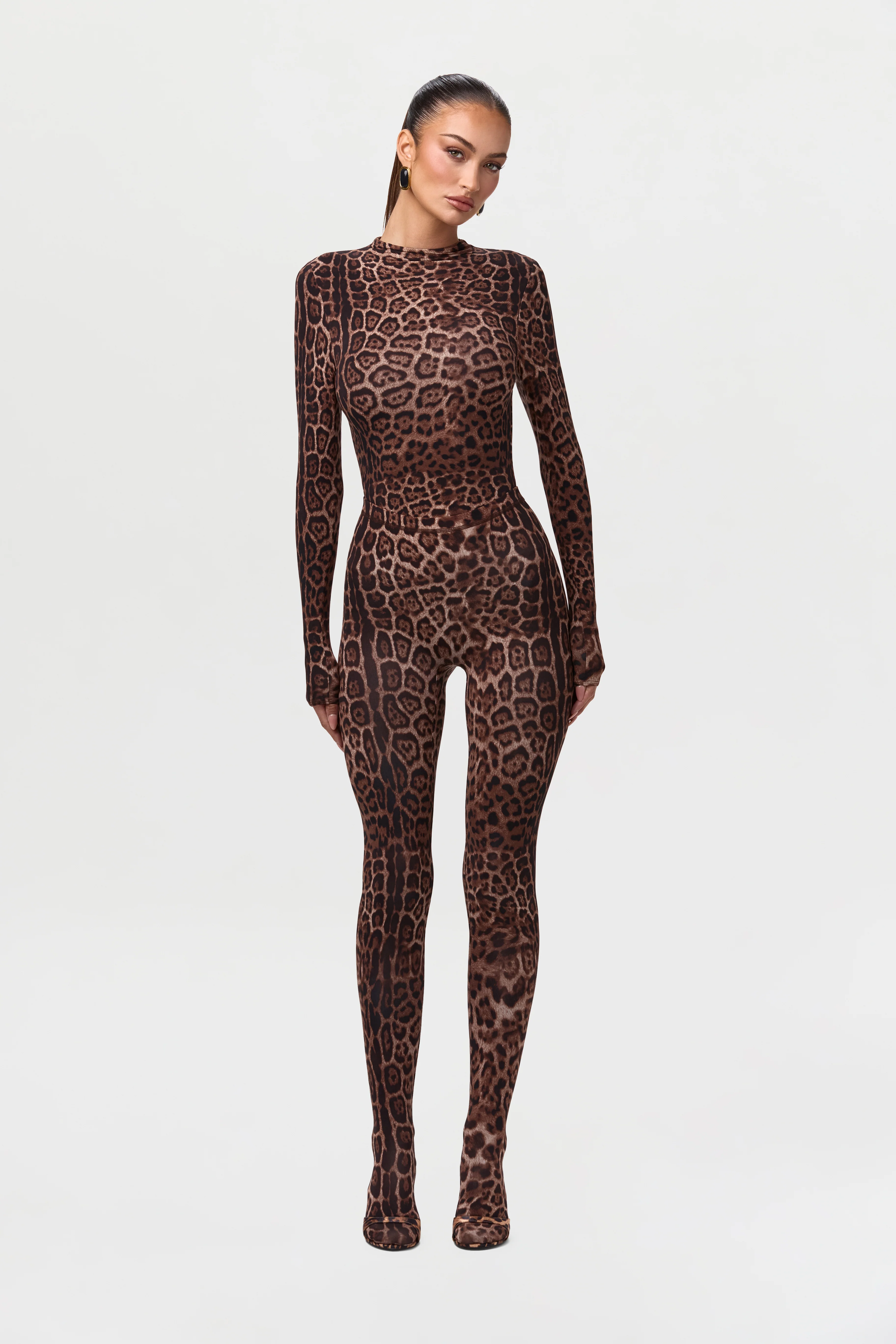 Naked Print Mock Neck Top - Image 26