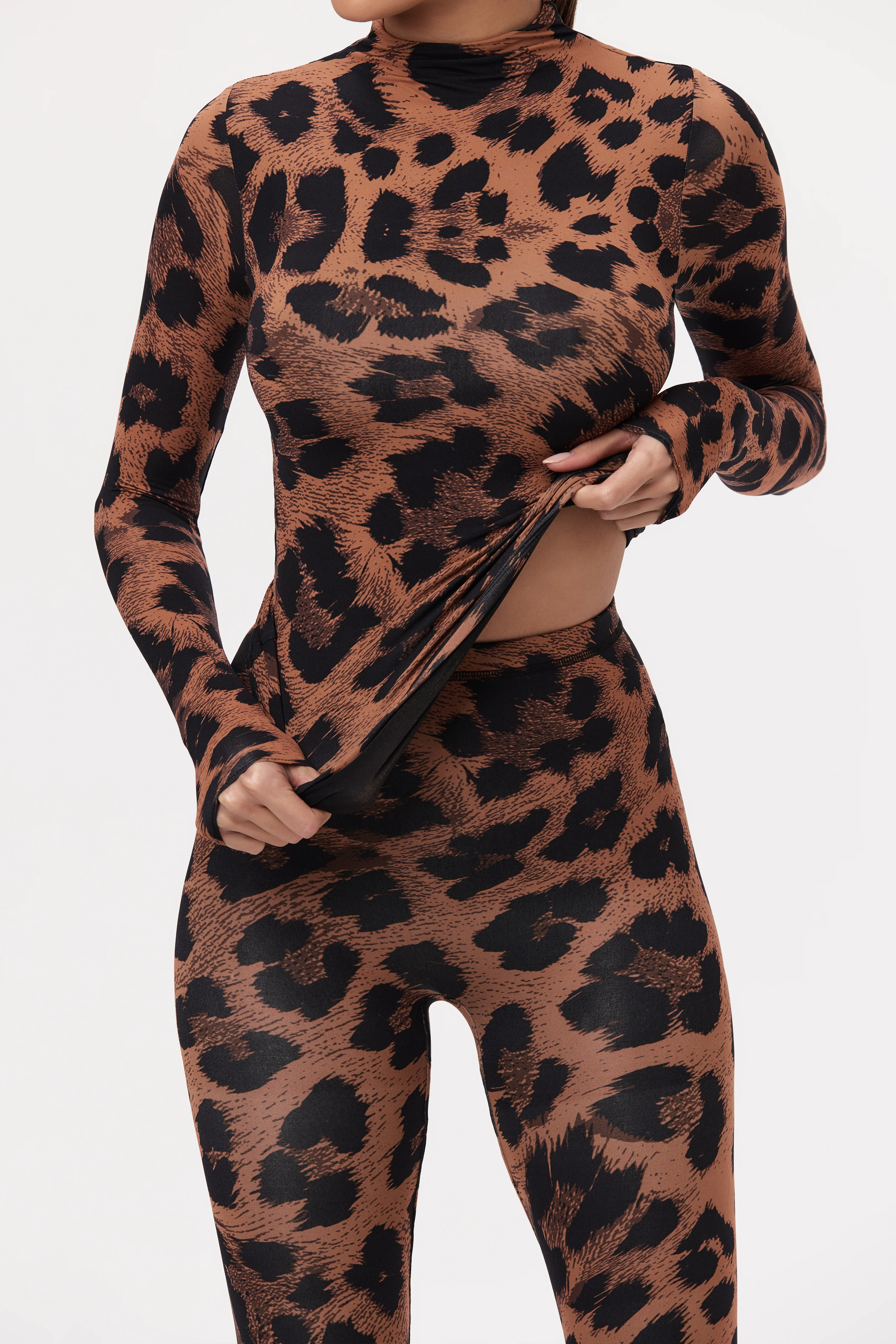 Naked Print Mock Neck Top - Image 33
