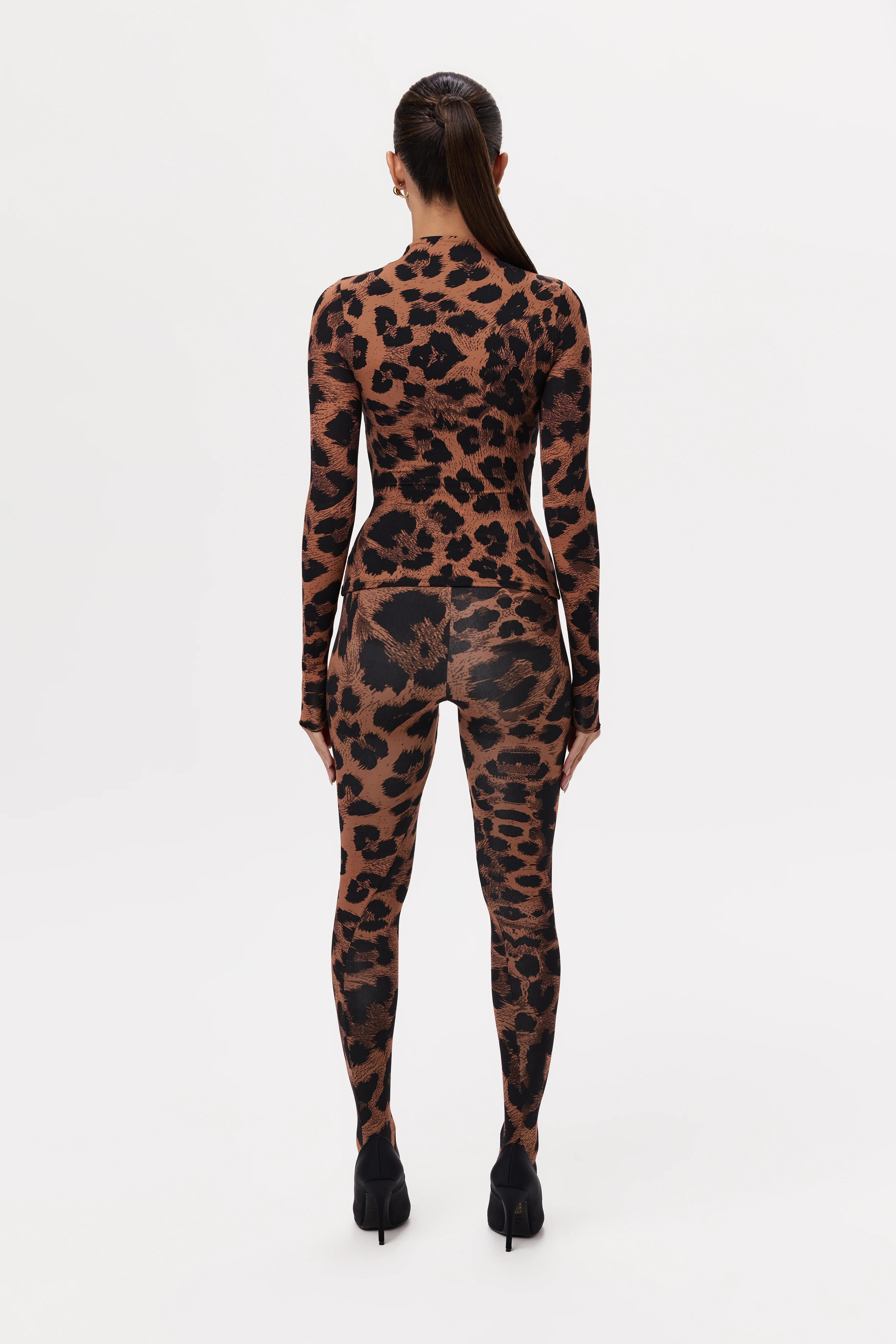 Naked Print Mock Neck Top - Image 34