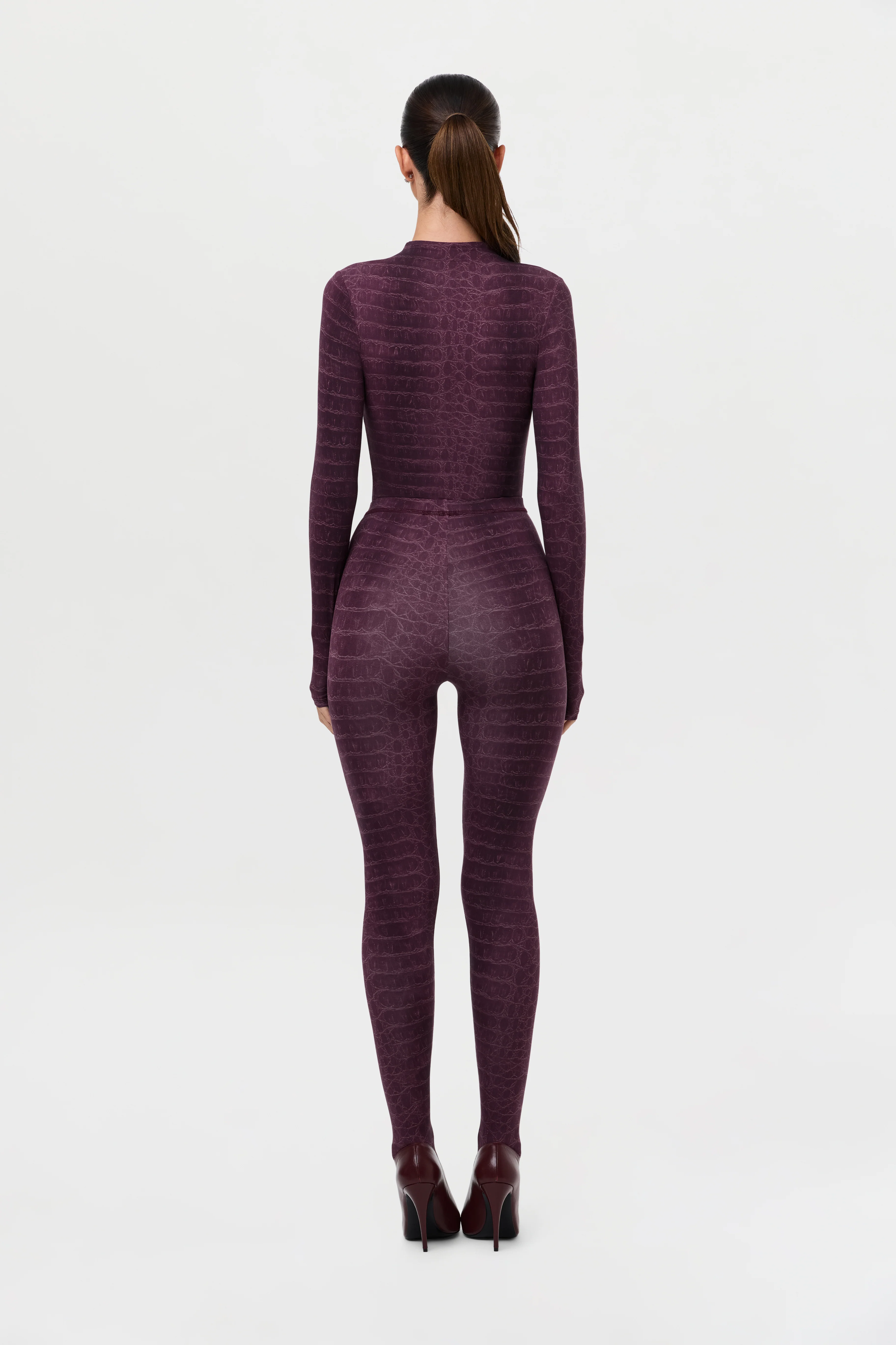 Naked Print Mock Neck Top - Image 46
