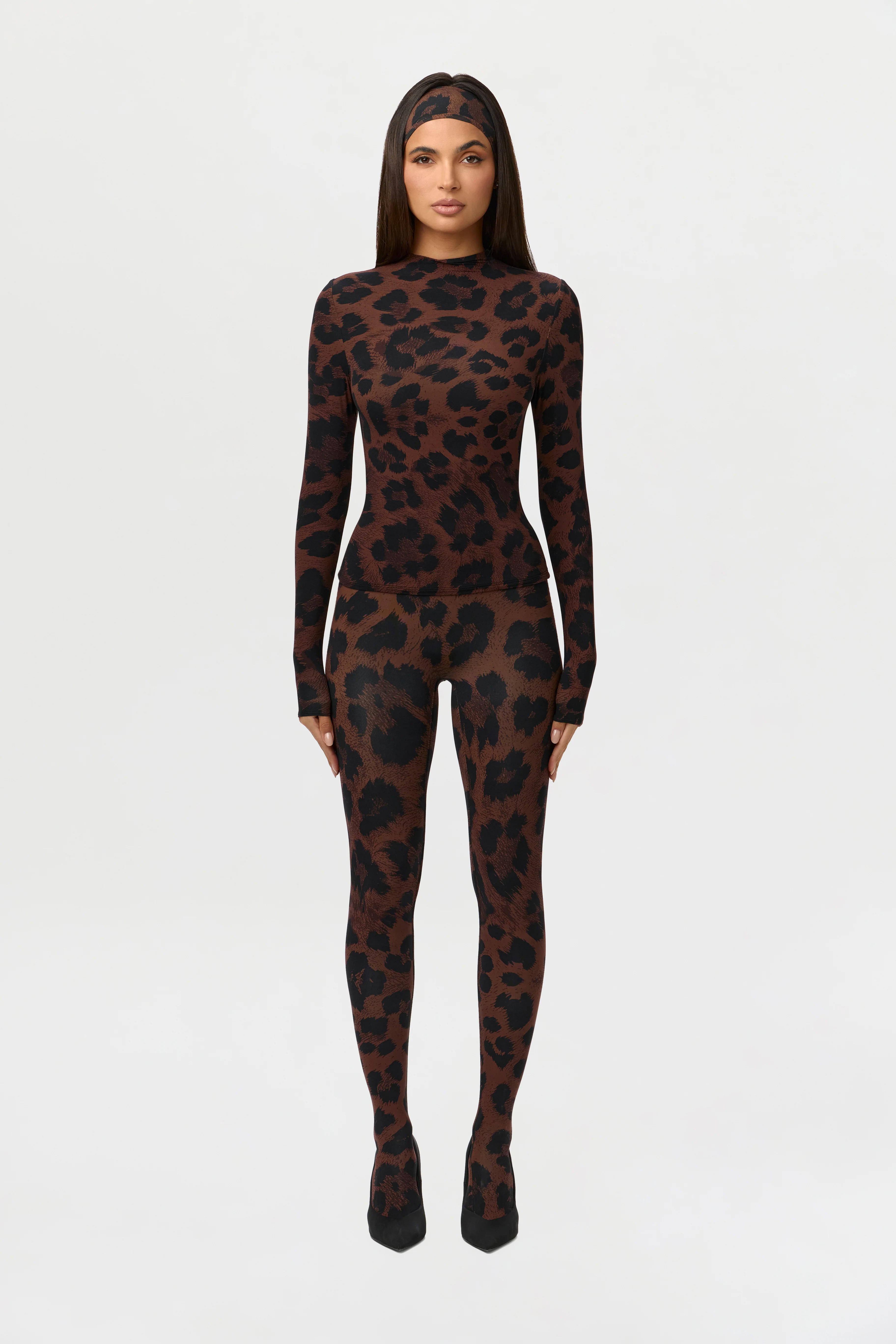 Naked Print Mock Neck Top - Image 8