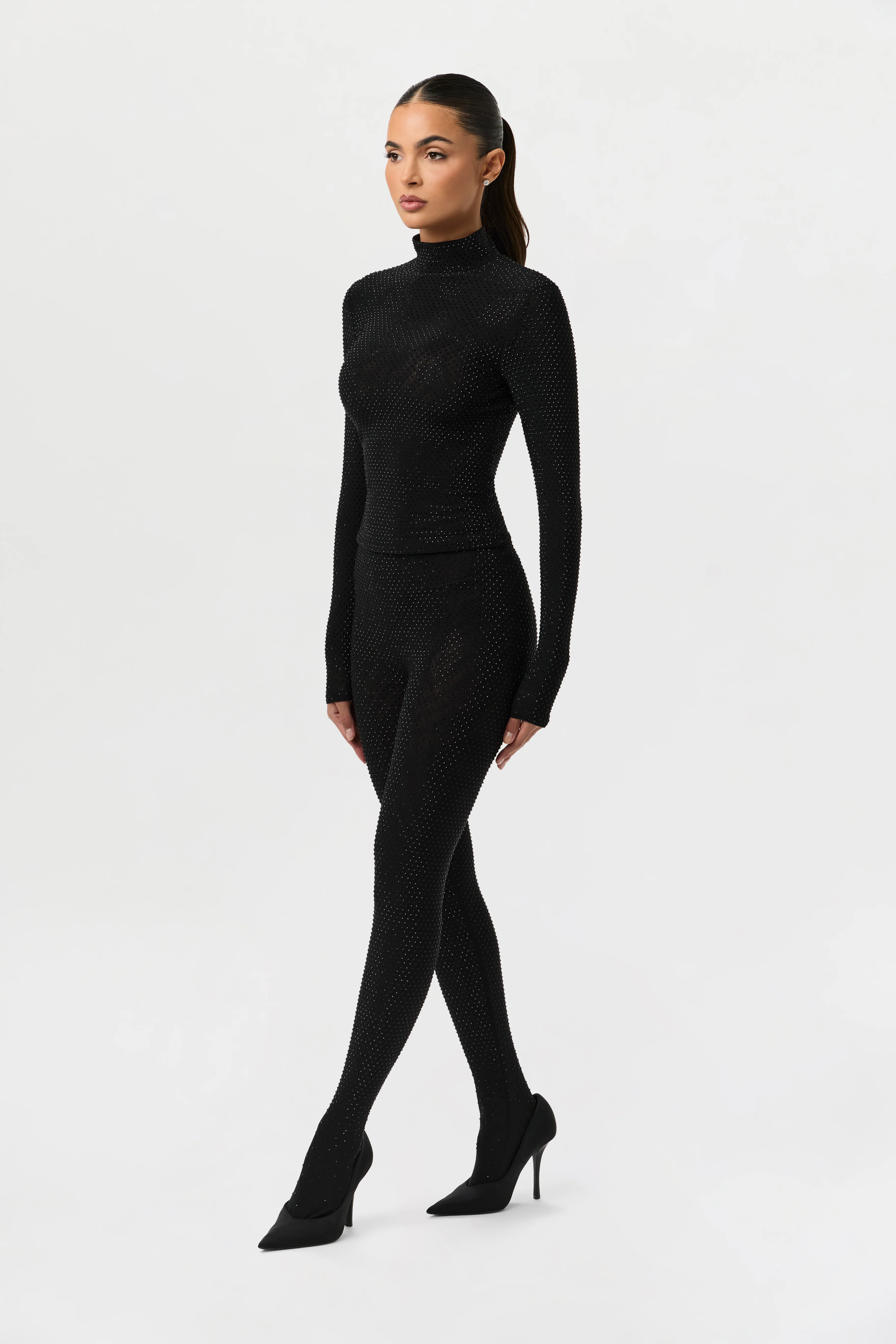 Crystal Closed Toe Leggings Petite - Image 12