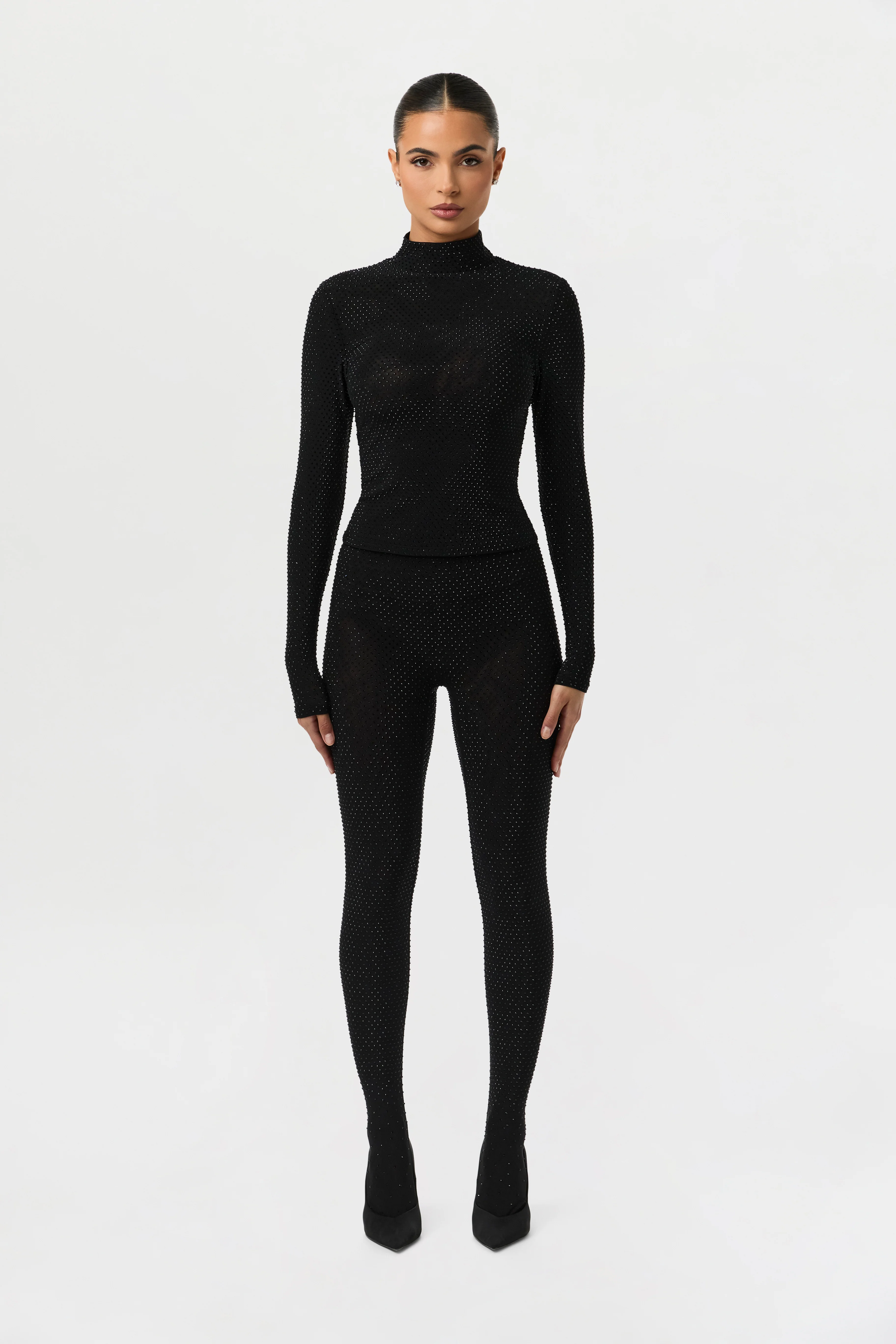 Crystal Closed Toe Leggings Petite - Image 9