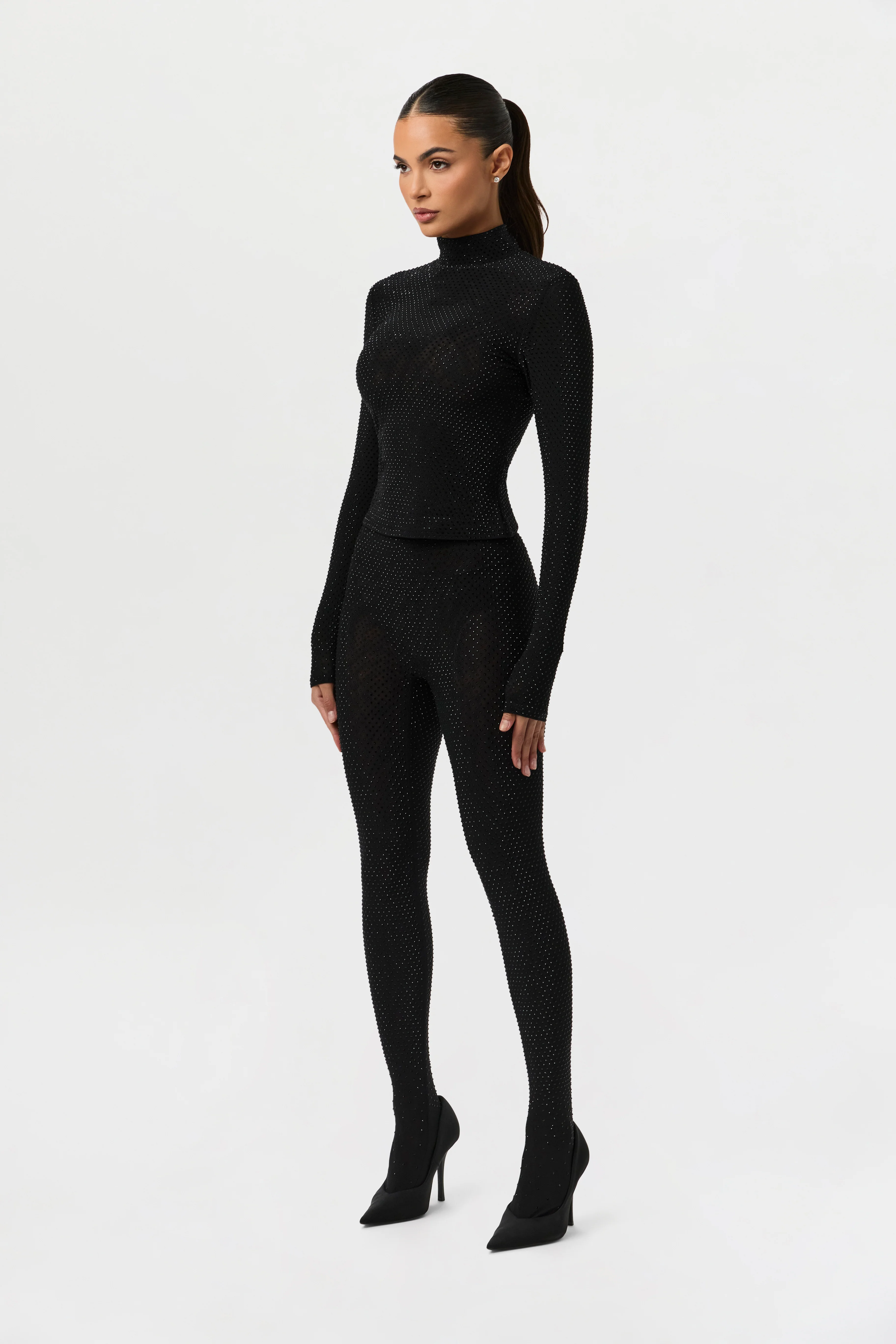 Crystal Closed Toe Leggings - Image 6