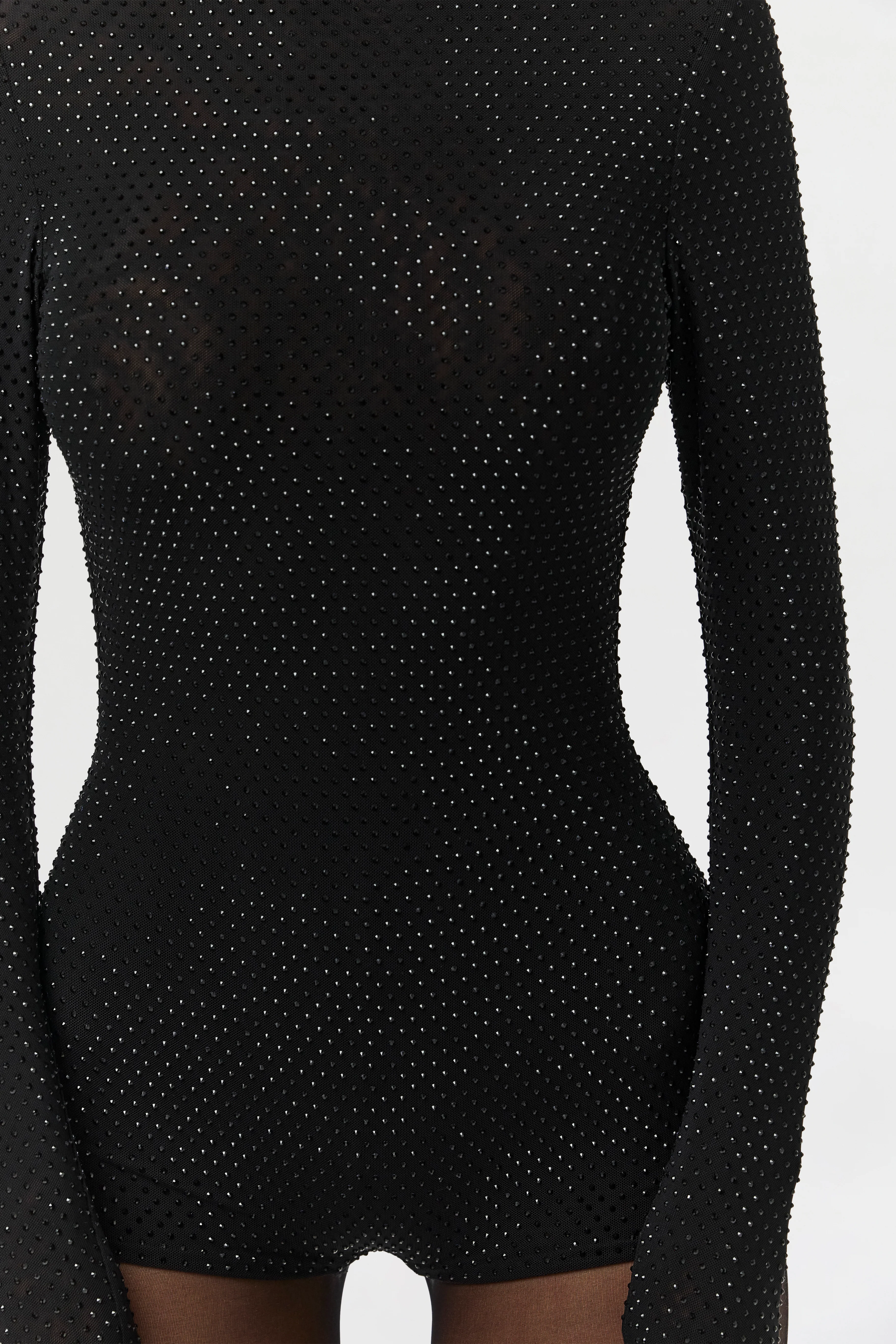 Crystal Turtleneck Romper - Image 8