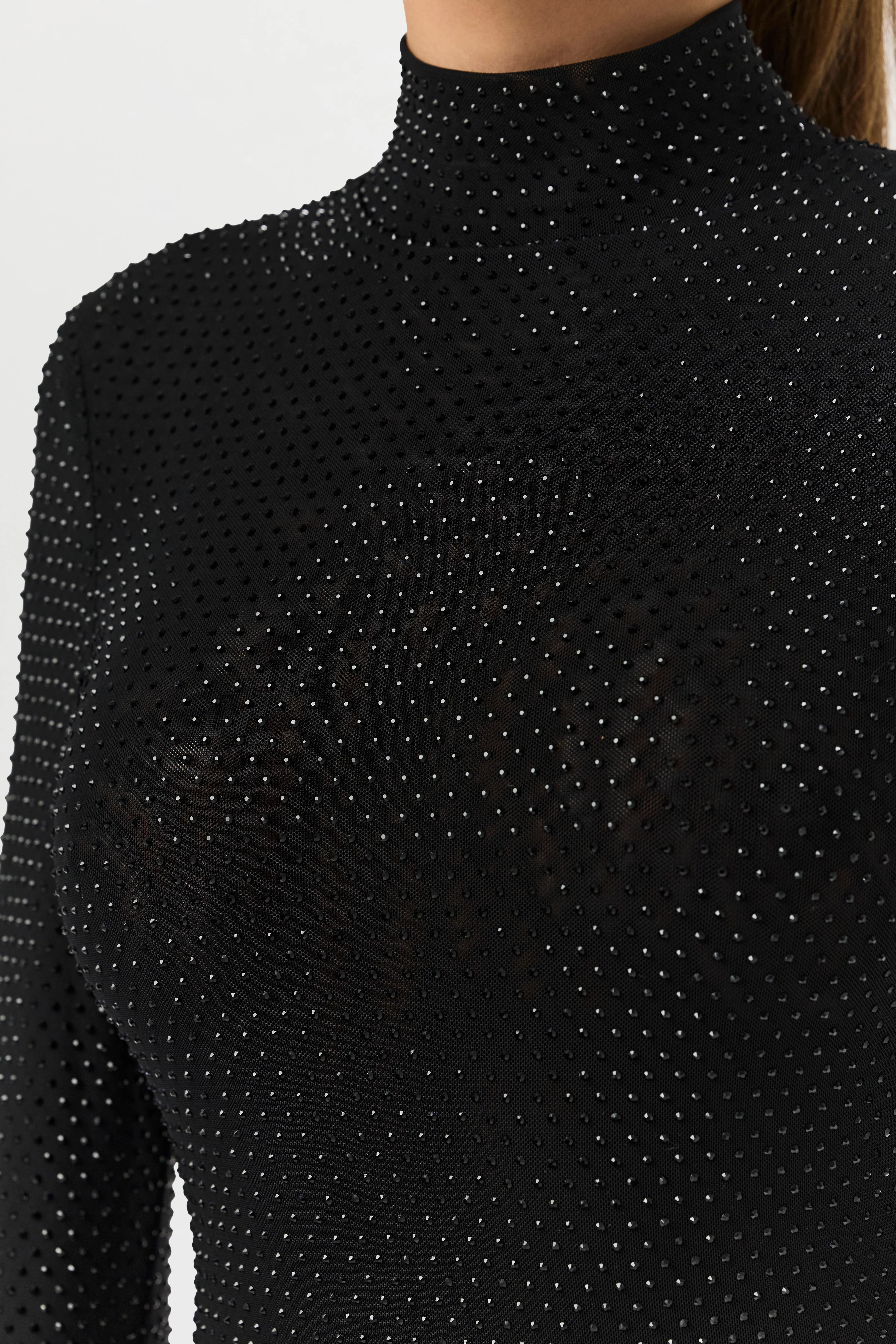 Crystal Turtleneck Romper - Image 9
