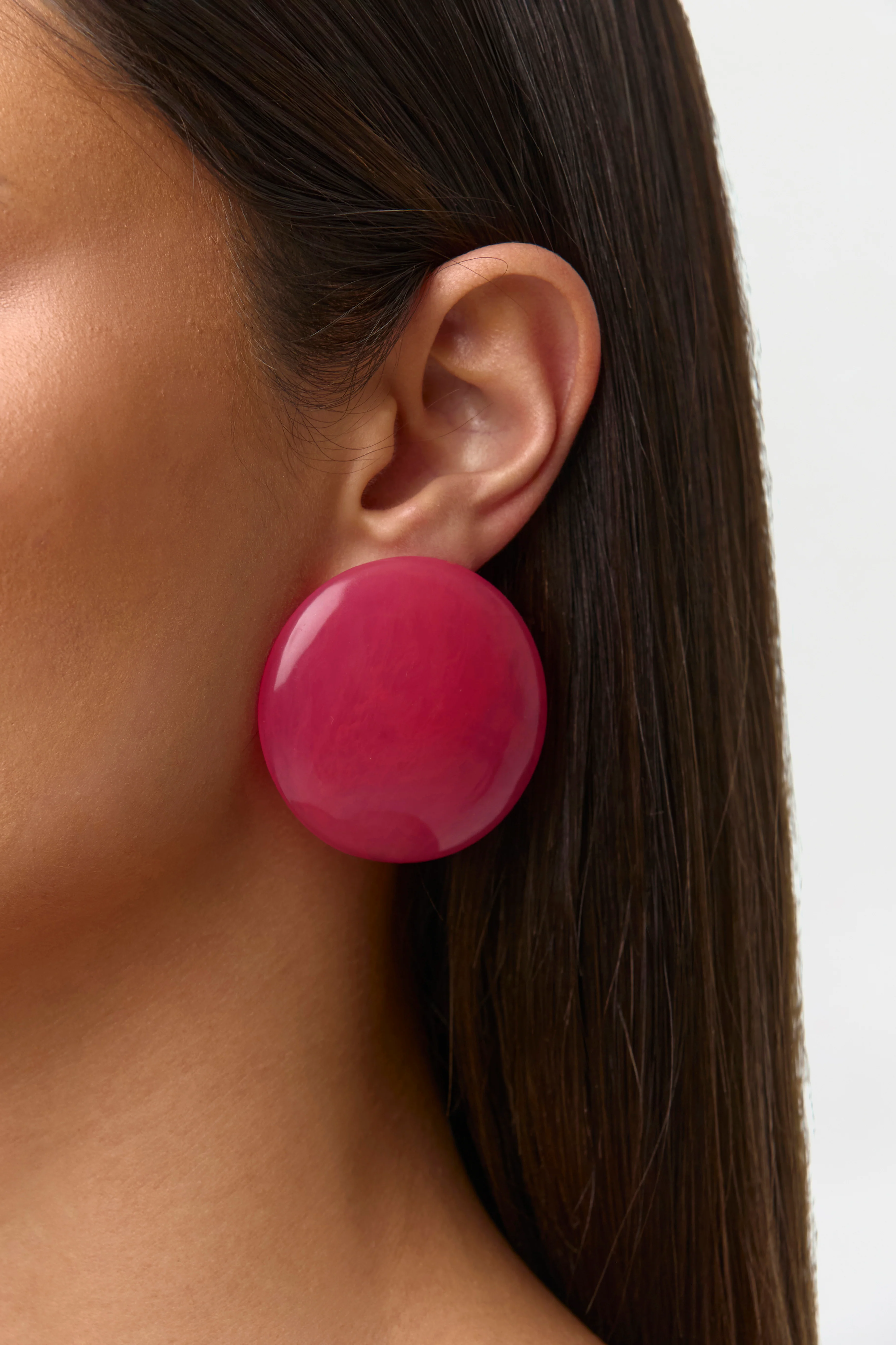 Resin Round Earrings - Image 6
