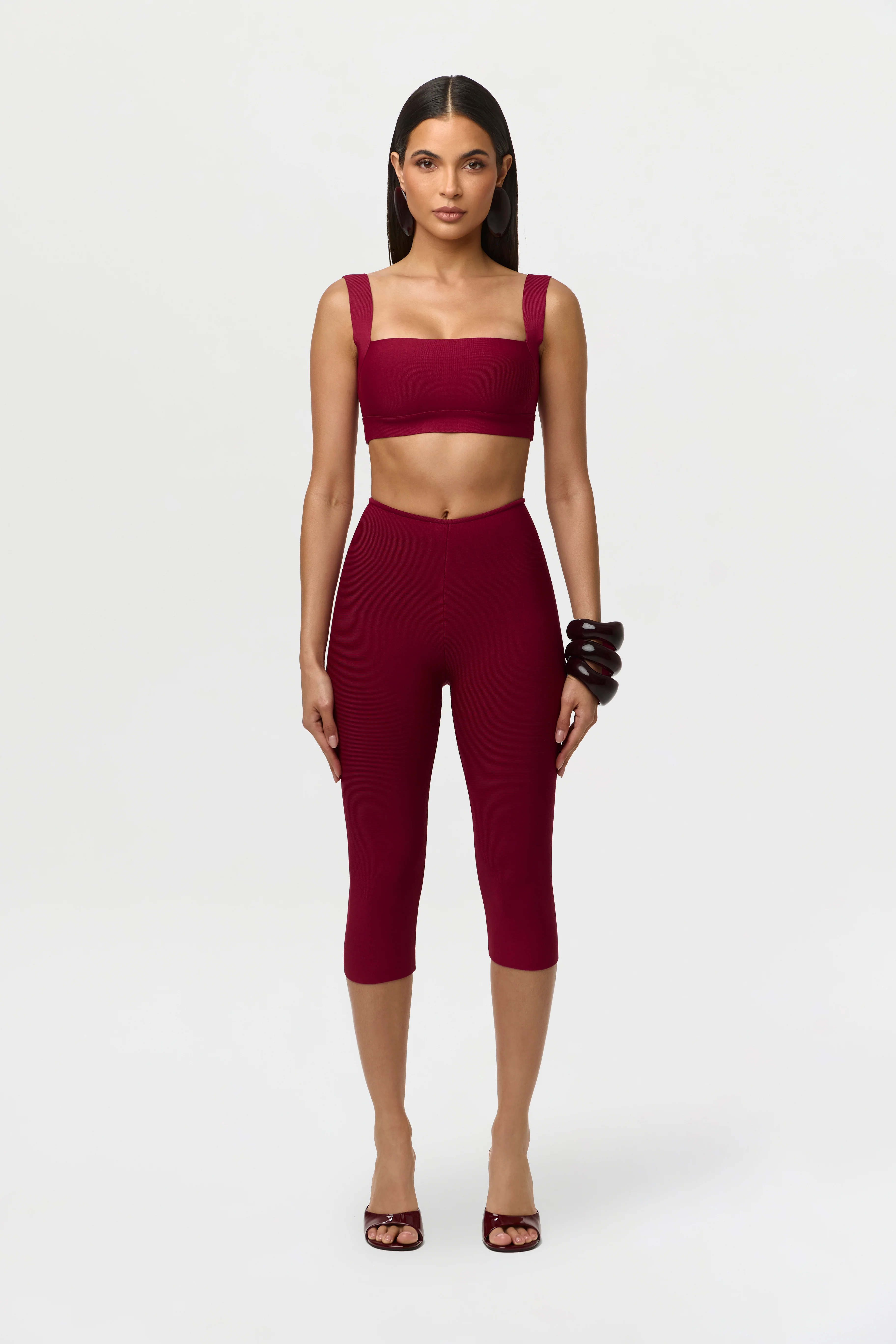 Knit Sculpt Capri Leggings - Image 3