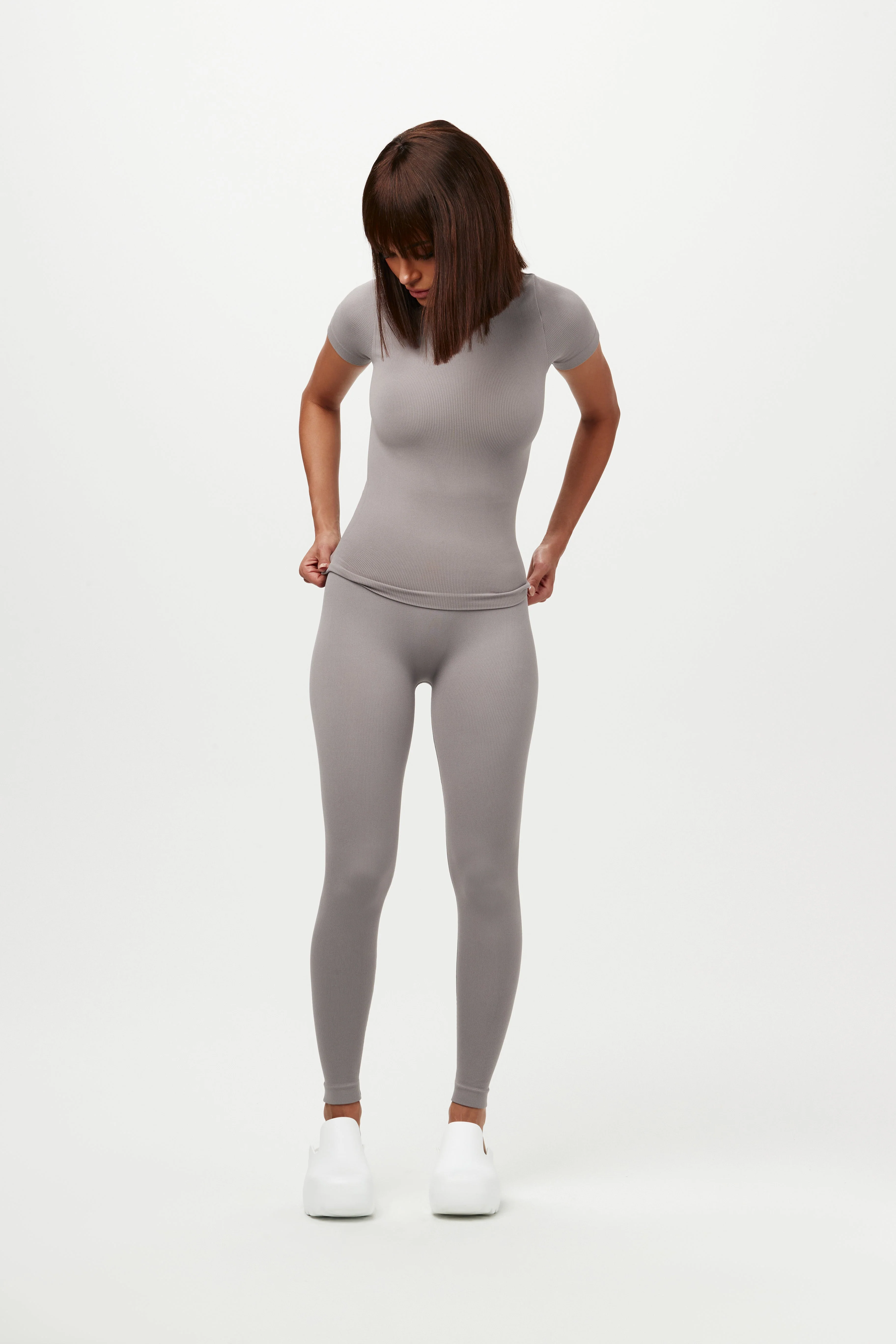 Sculpt Short Sleeve Crewneck Top - Image 4