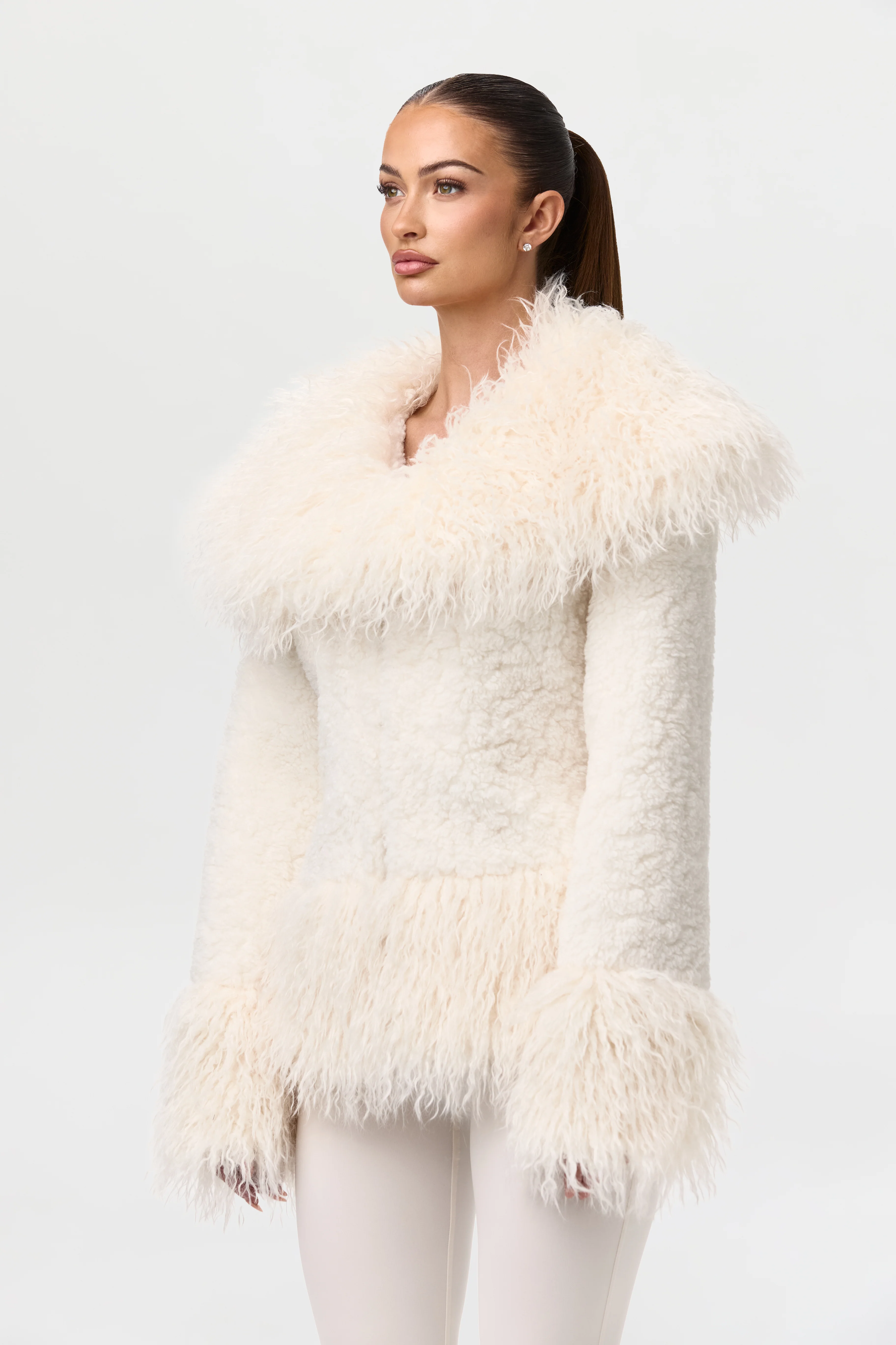 Sherpa Faux Fur Jacket - Image 3