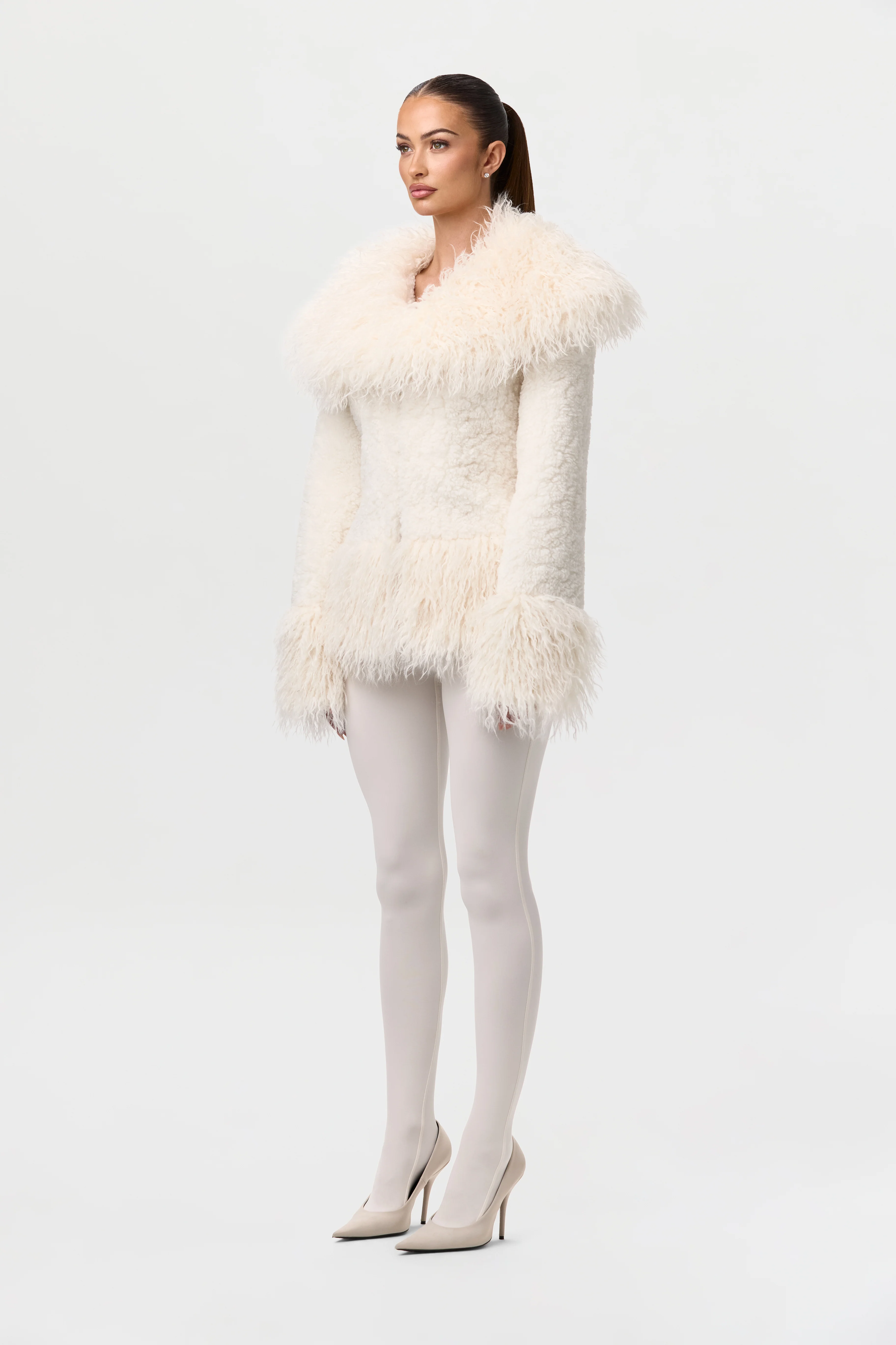 Sherpa Faux Fur Jacket - Image 4
