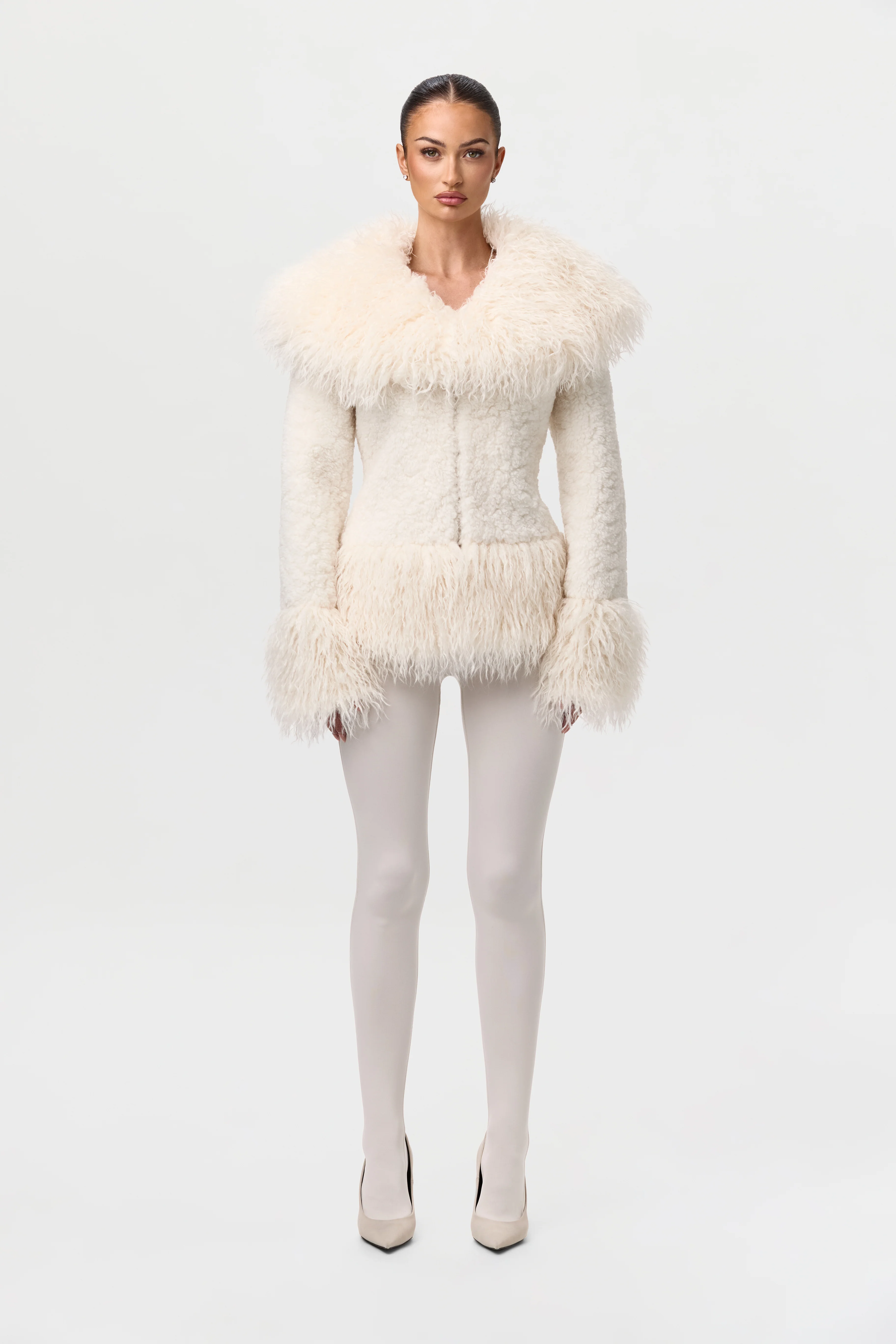 Sherpa Faux Fur Jacket - Image 5