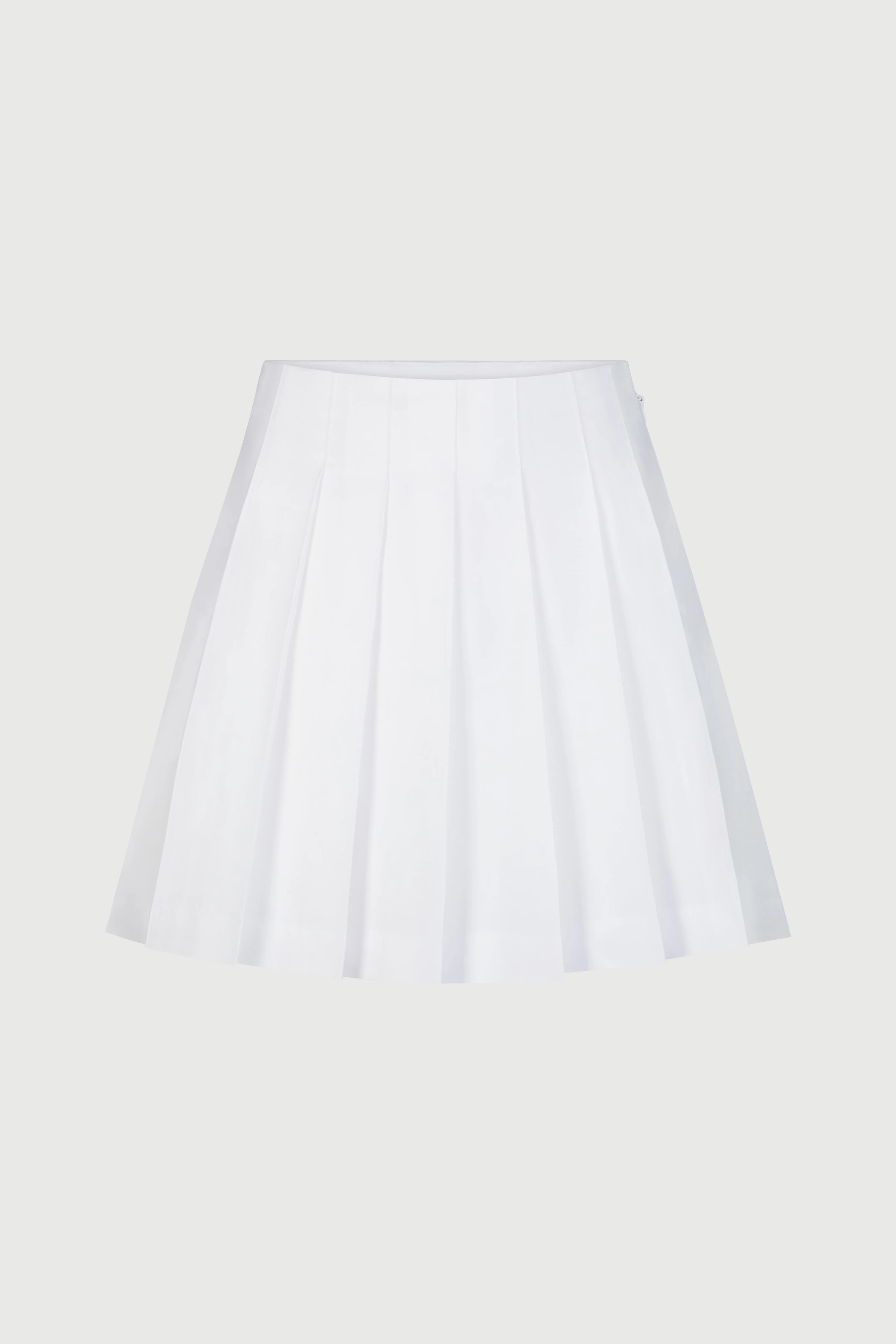 Shirting Pleated Mini Skirt - Image 7