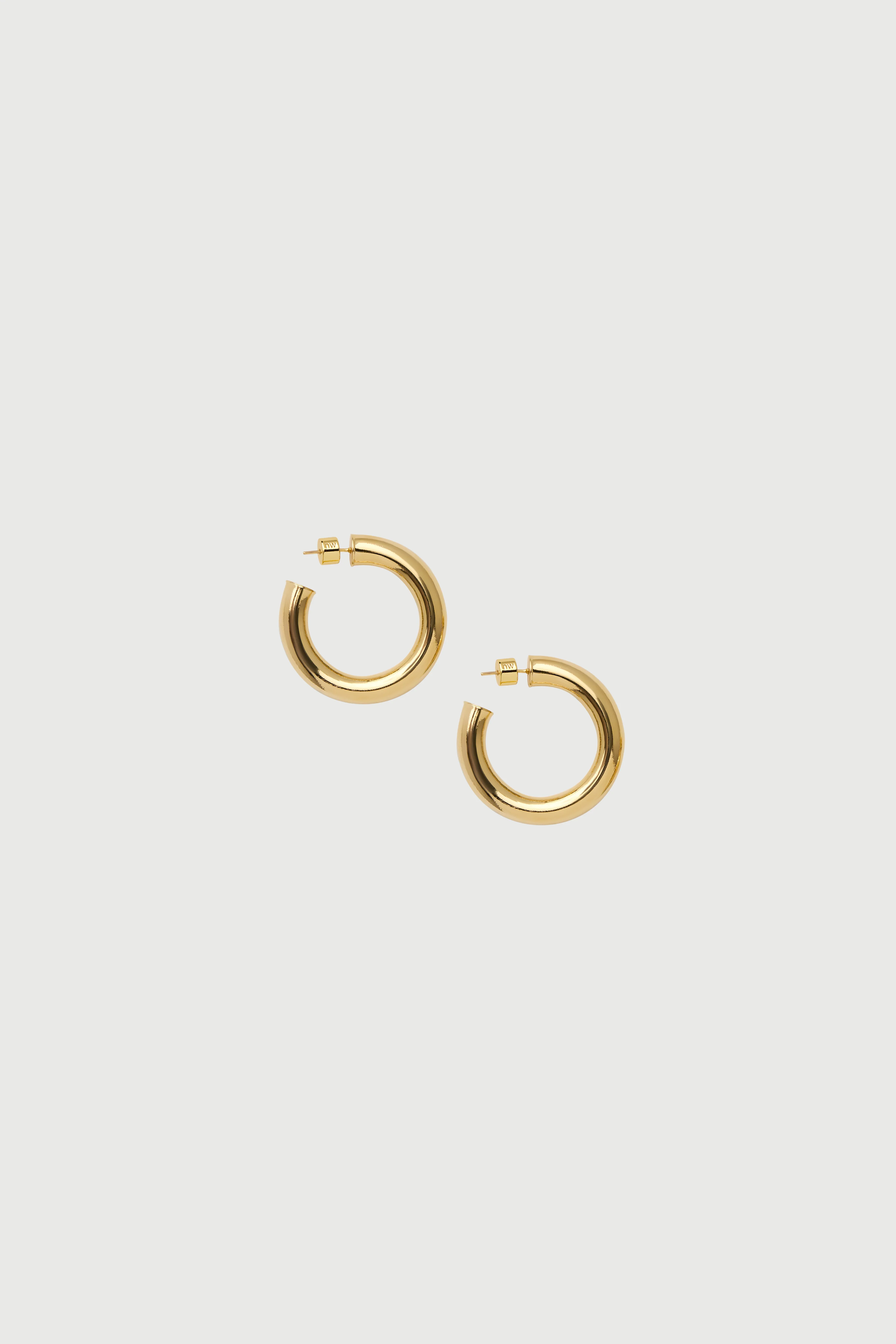 Gold Small Hoops - Image 3
