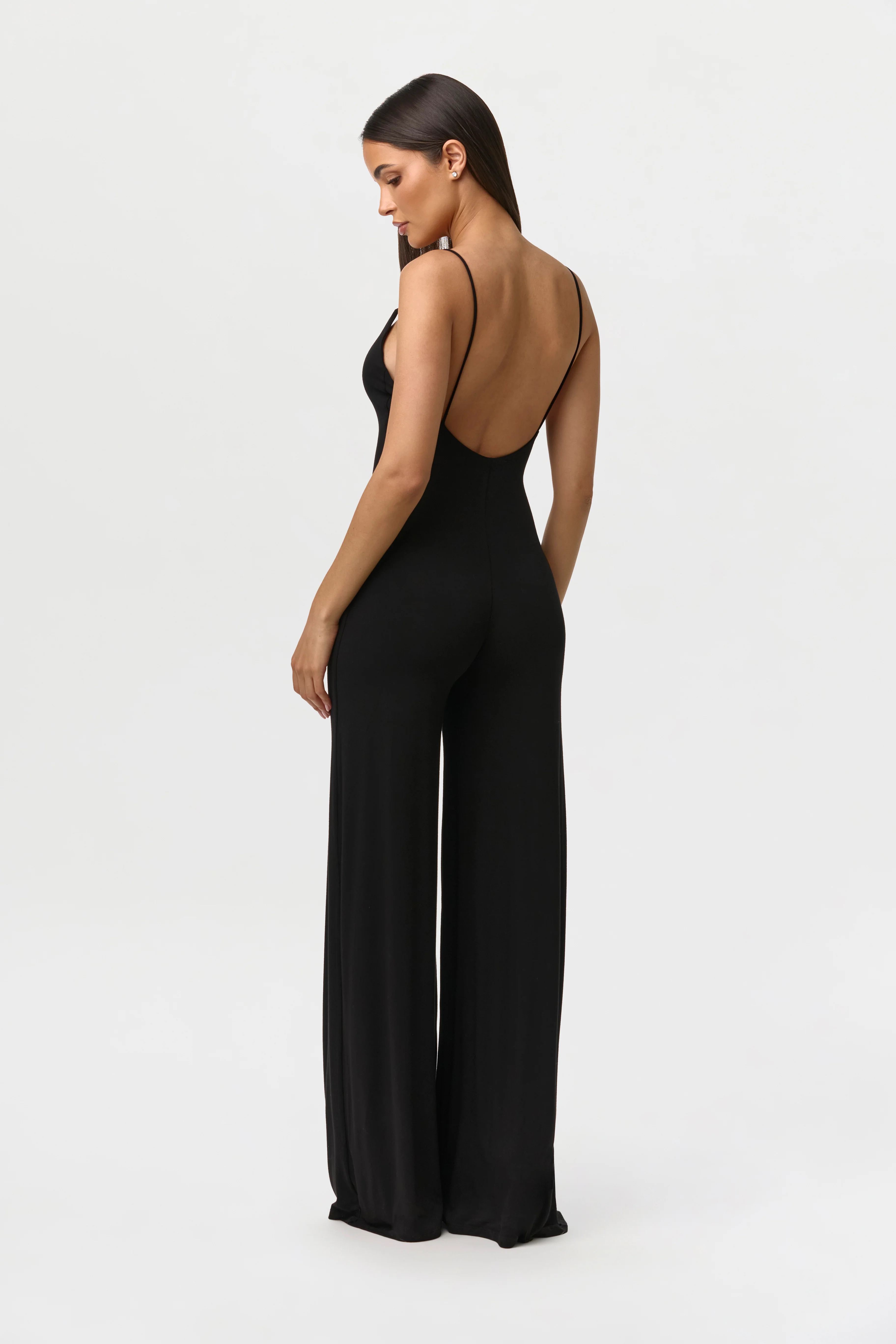 Smooth Cami Wide Leg Jumpsuit Petite - Image 4