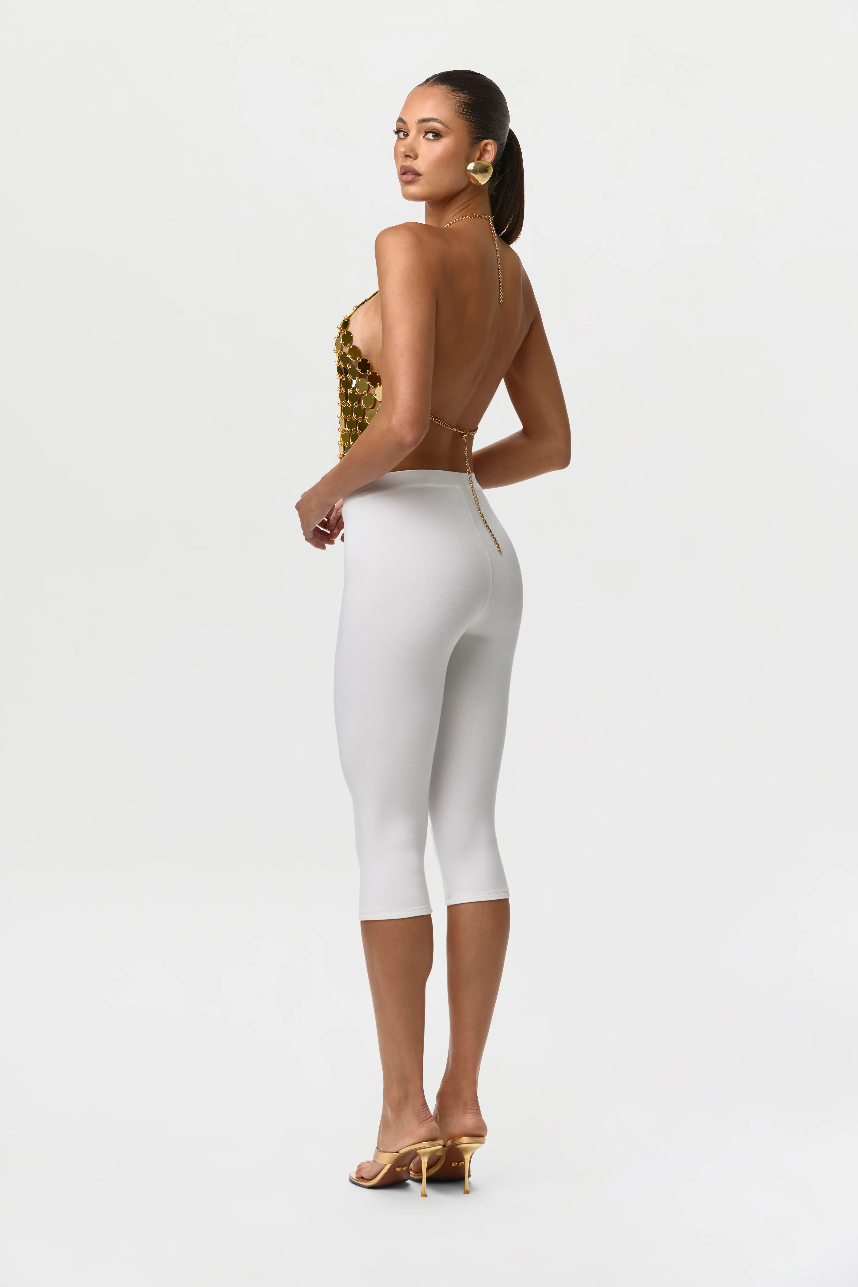 Smooth Sculpt Waist Capri Leggings - Image 4