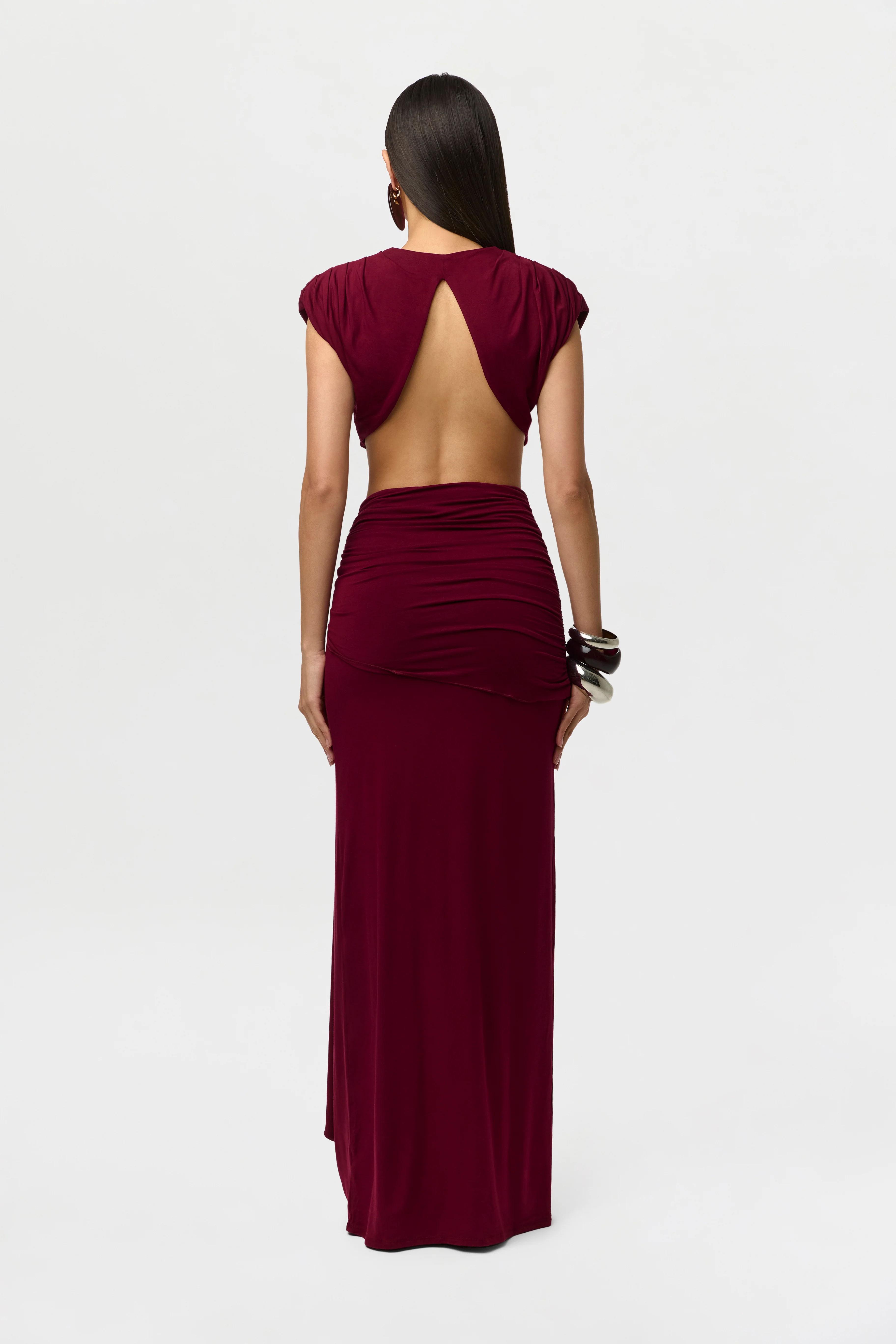 Smooth Drape Open Back Crop Top - Image 7