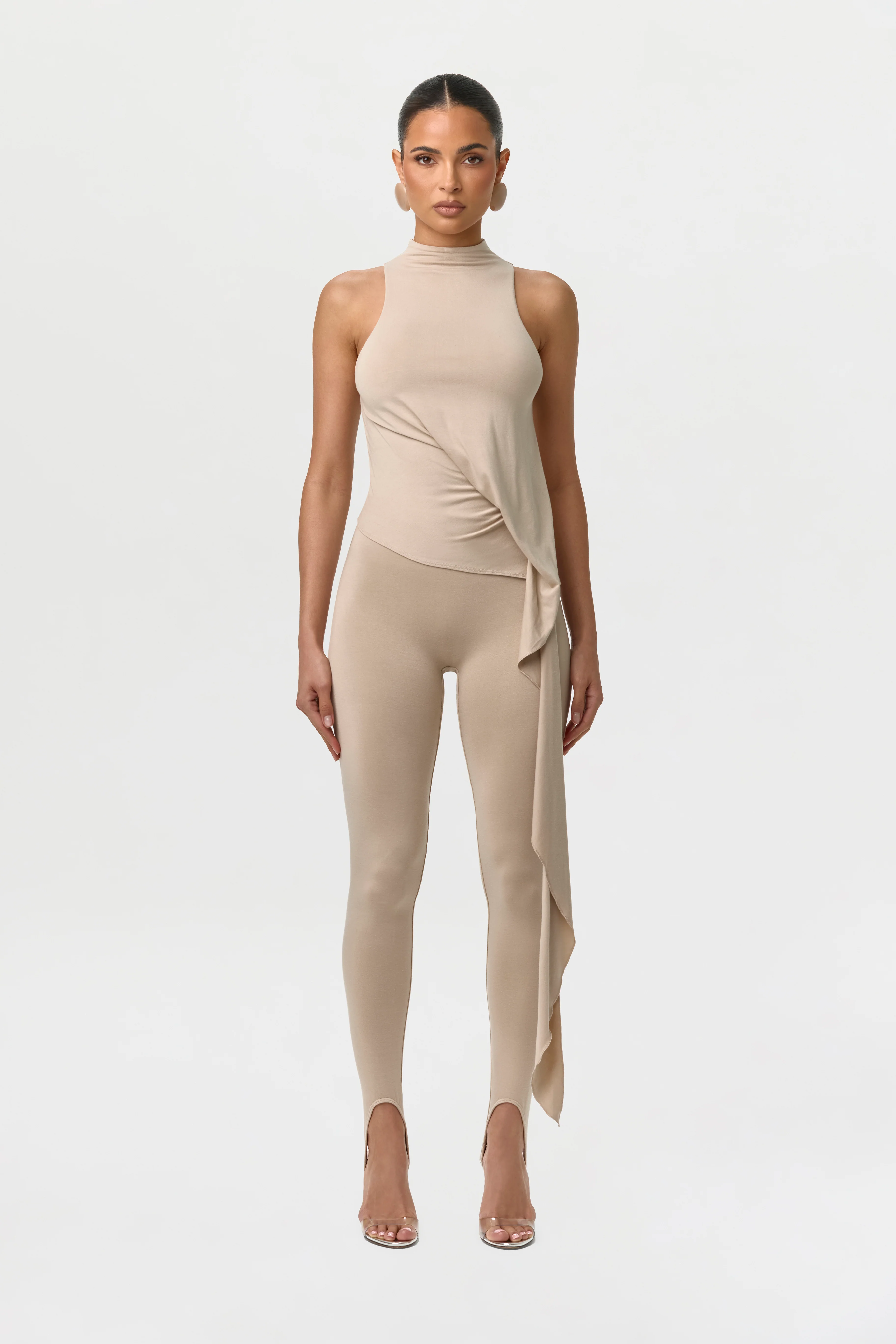 Smooth Asymmetric Stirrup Legging - Image 7