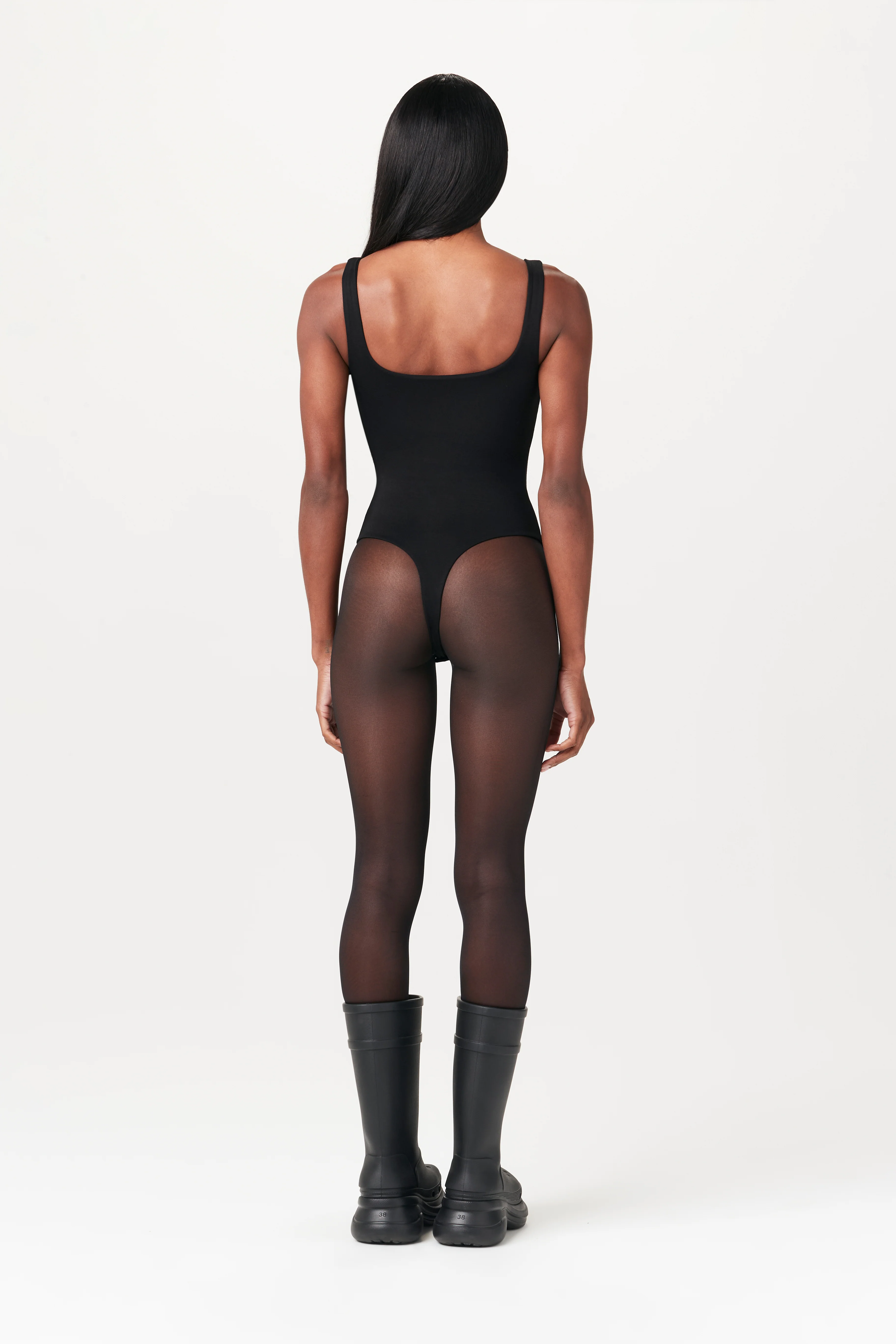 Smooth Scoop Neck Tank Bodysuit - Image 10