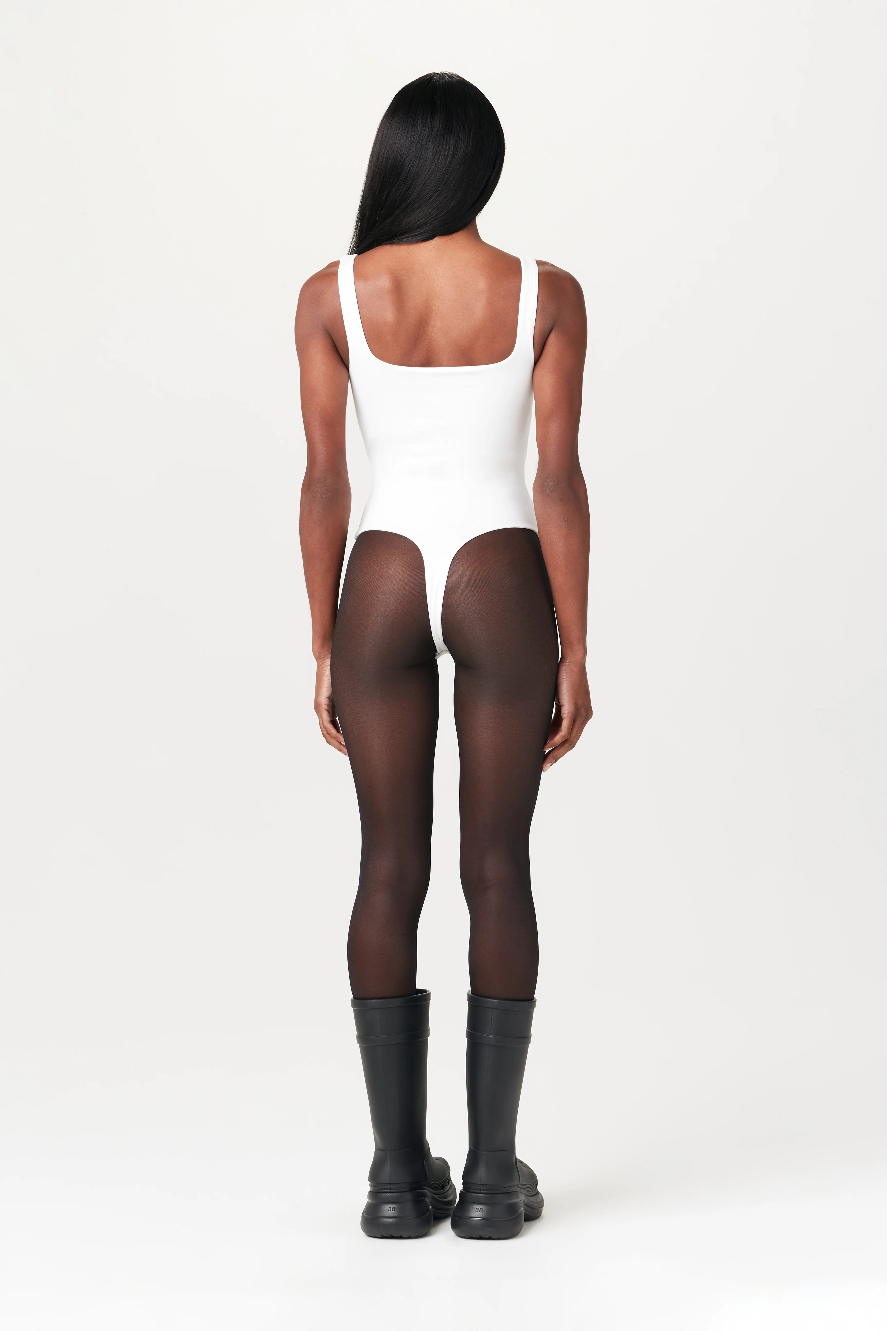 Smooth Scoop Neck Tank Bodysuit - Image 5