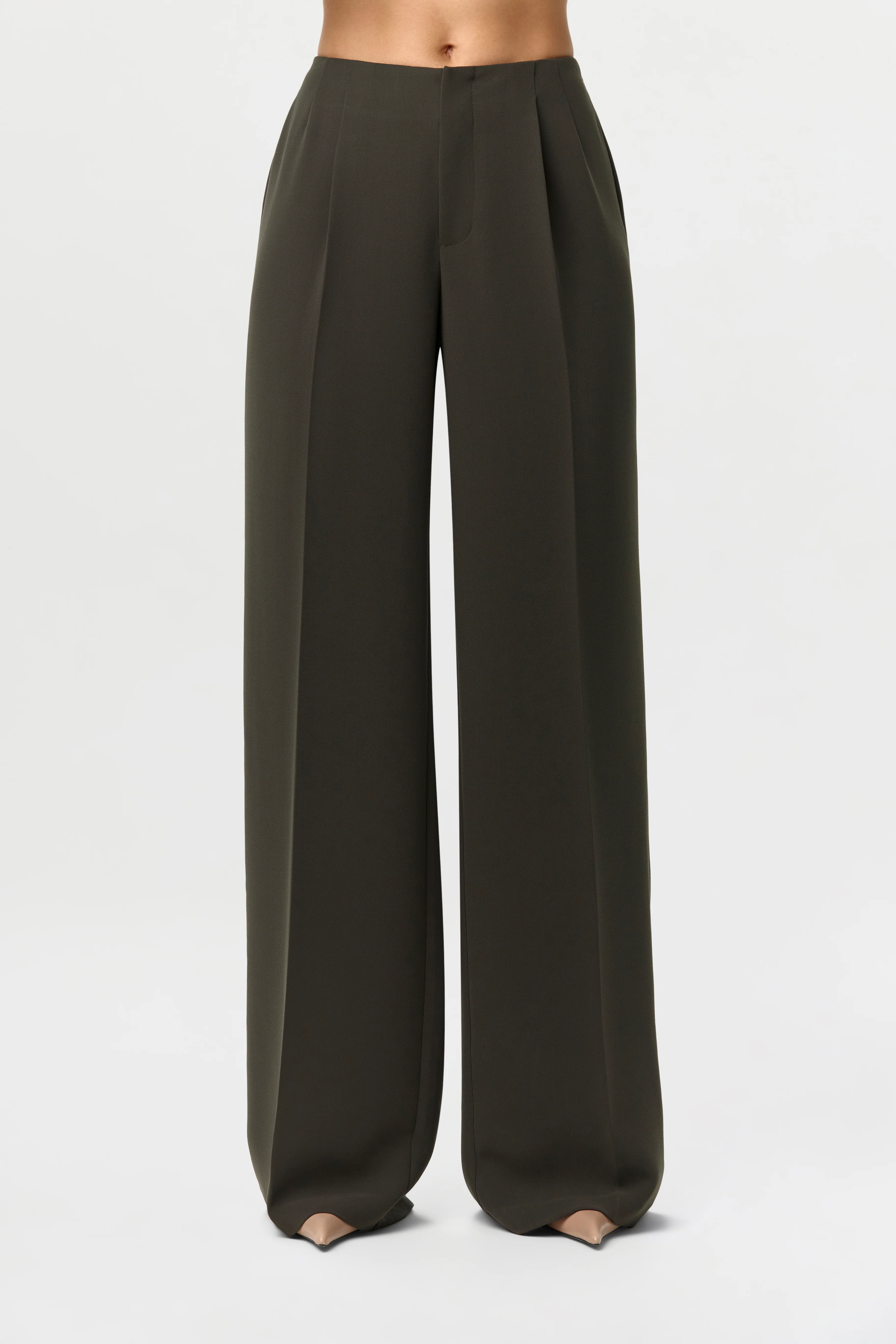 Suiting Pleated Wide-Leg Pants - Image 3