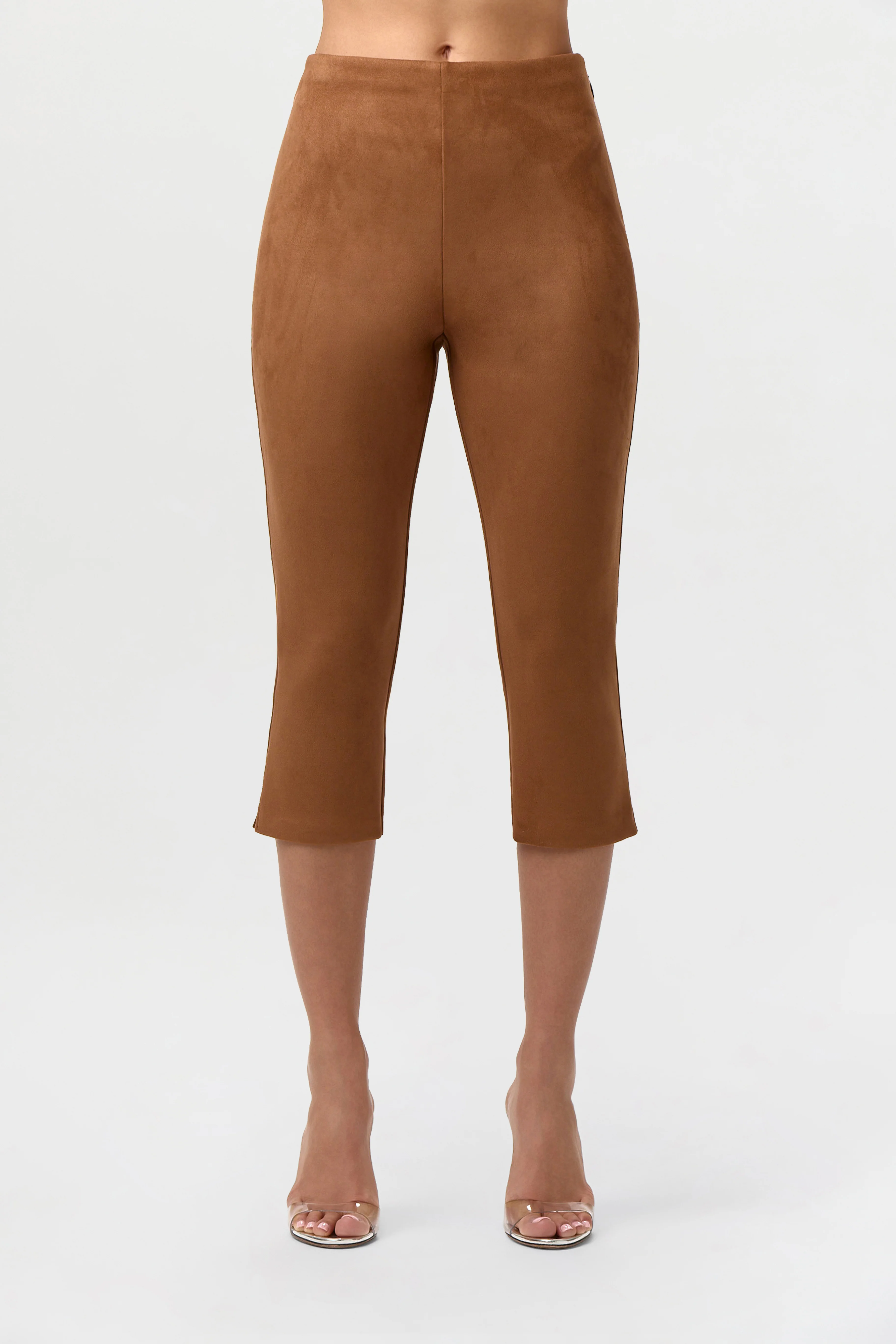 Faux Suede Capri Pants - Image 3
