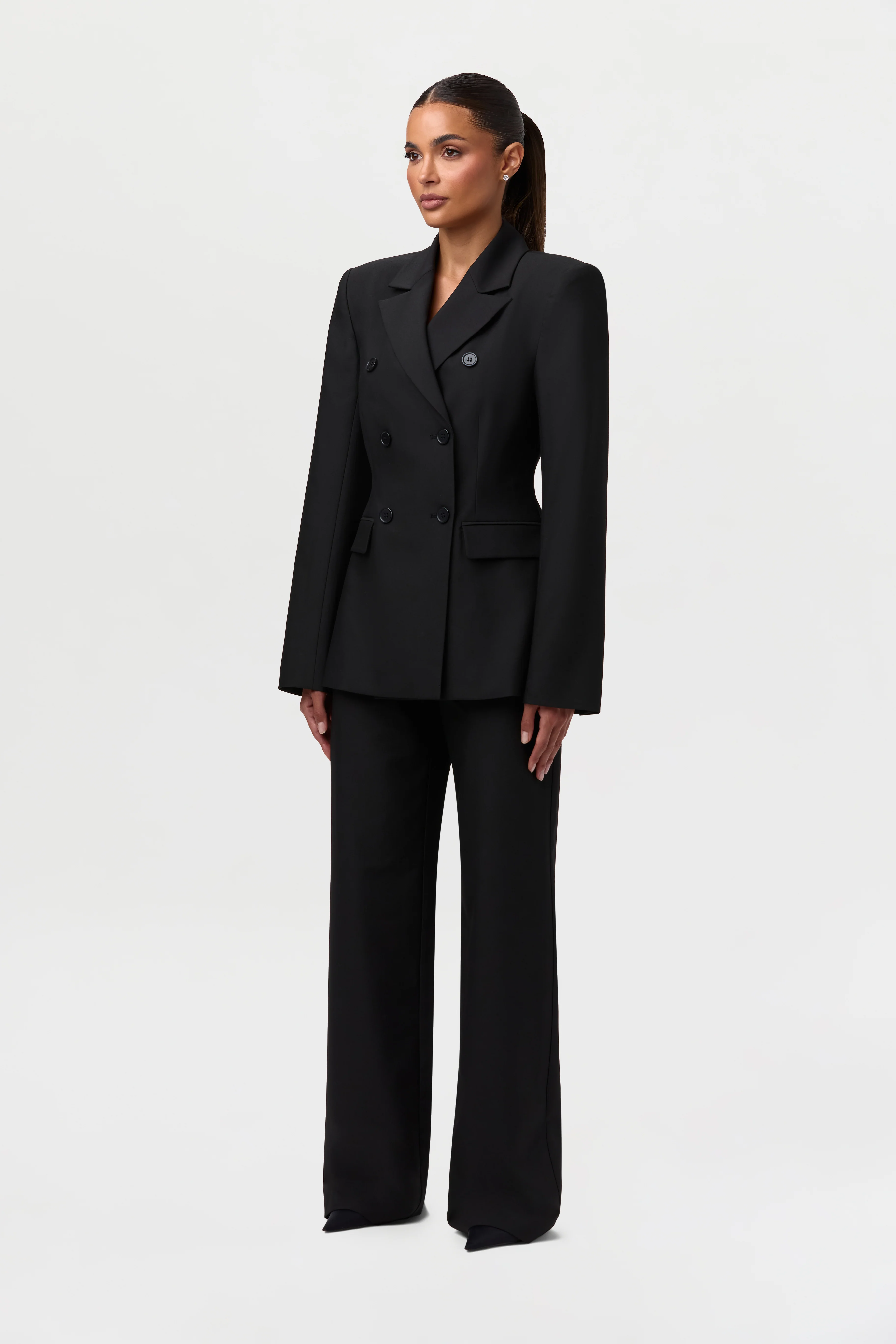 Suiting Double-Breasted Blazer - Image 10
