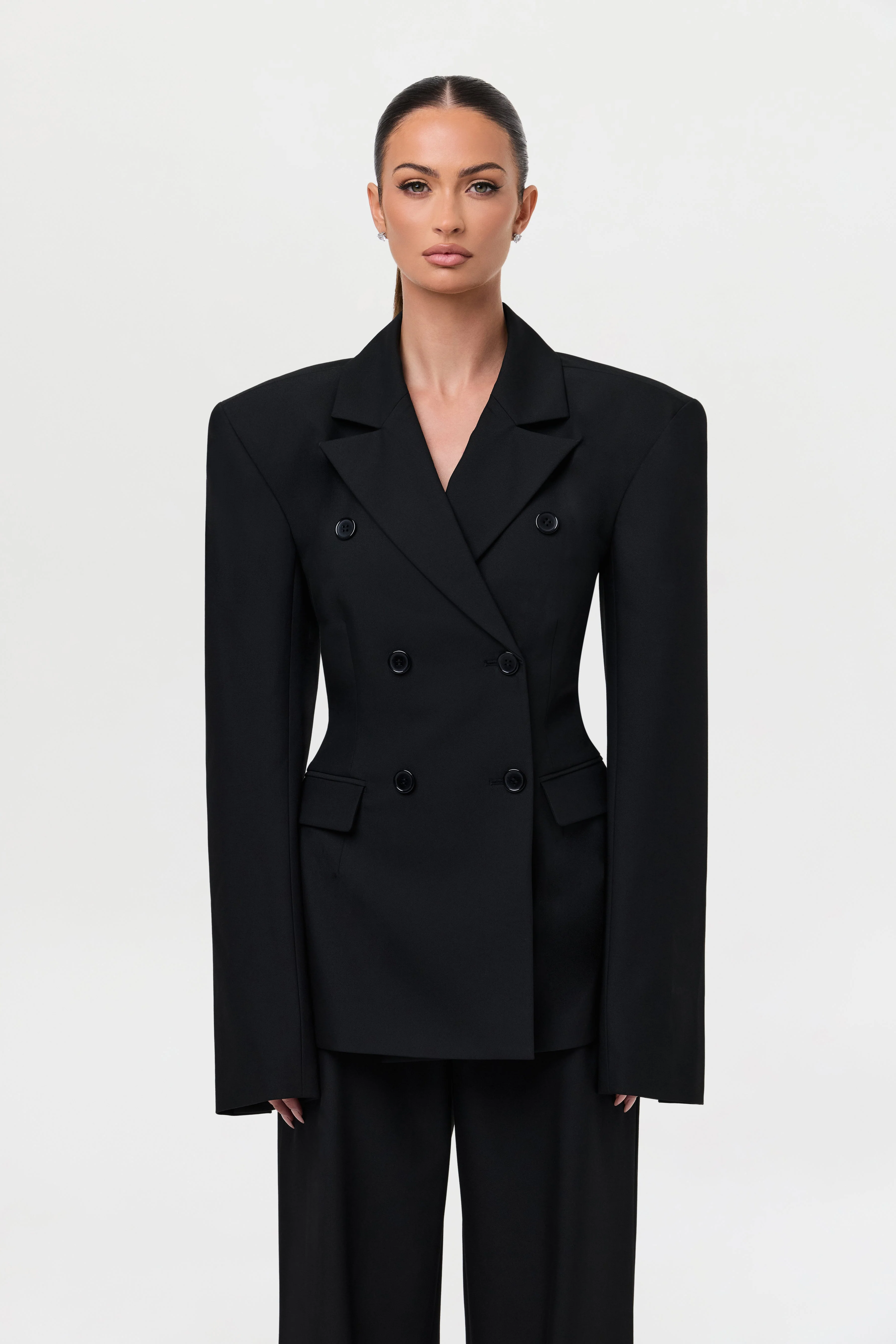 Suiting Double-Breasted Blazer - Image 5