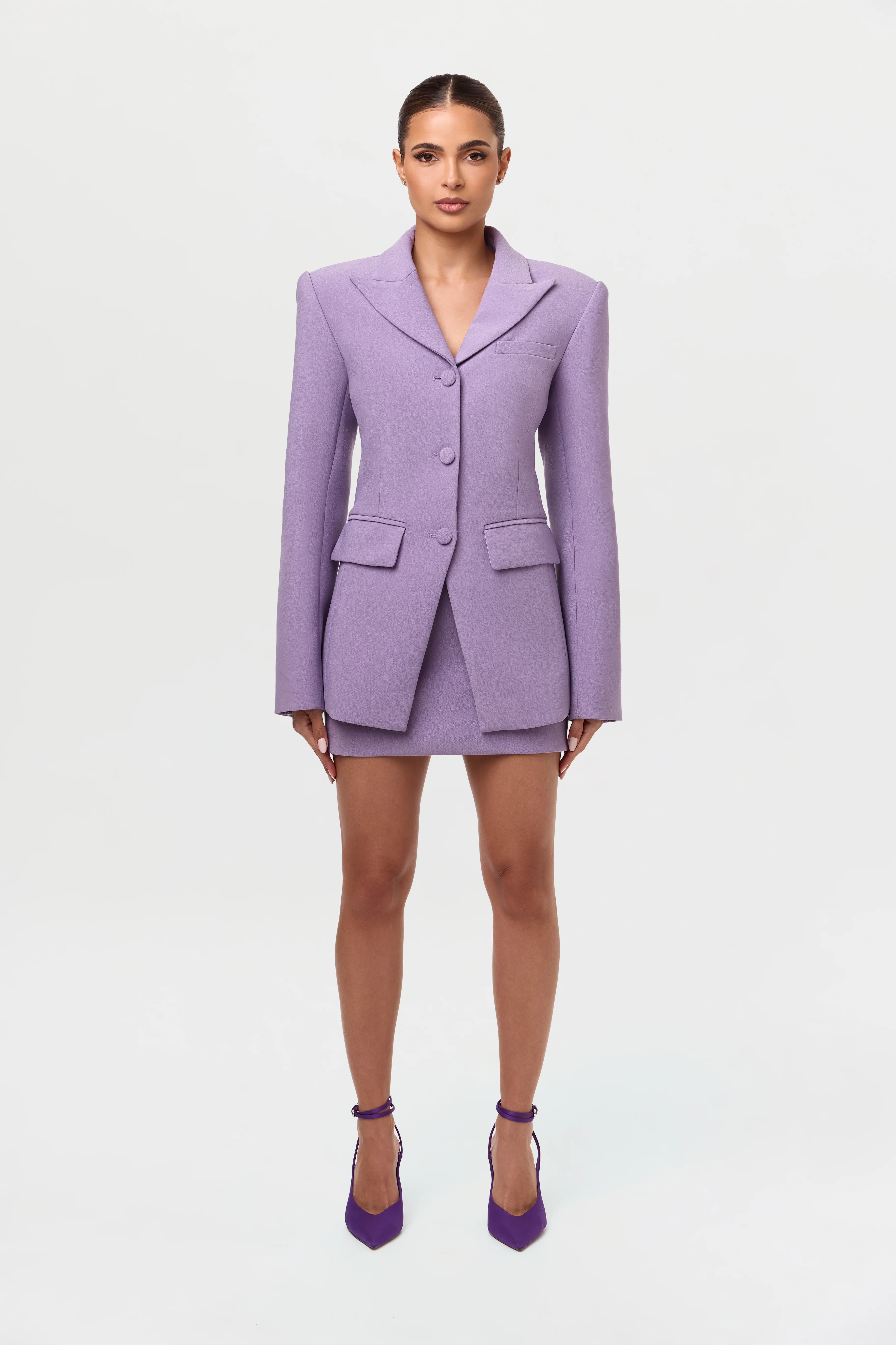Suiting Power Shoulder Blazer - Image 25