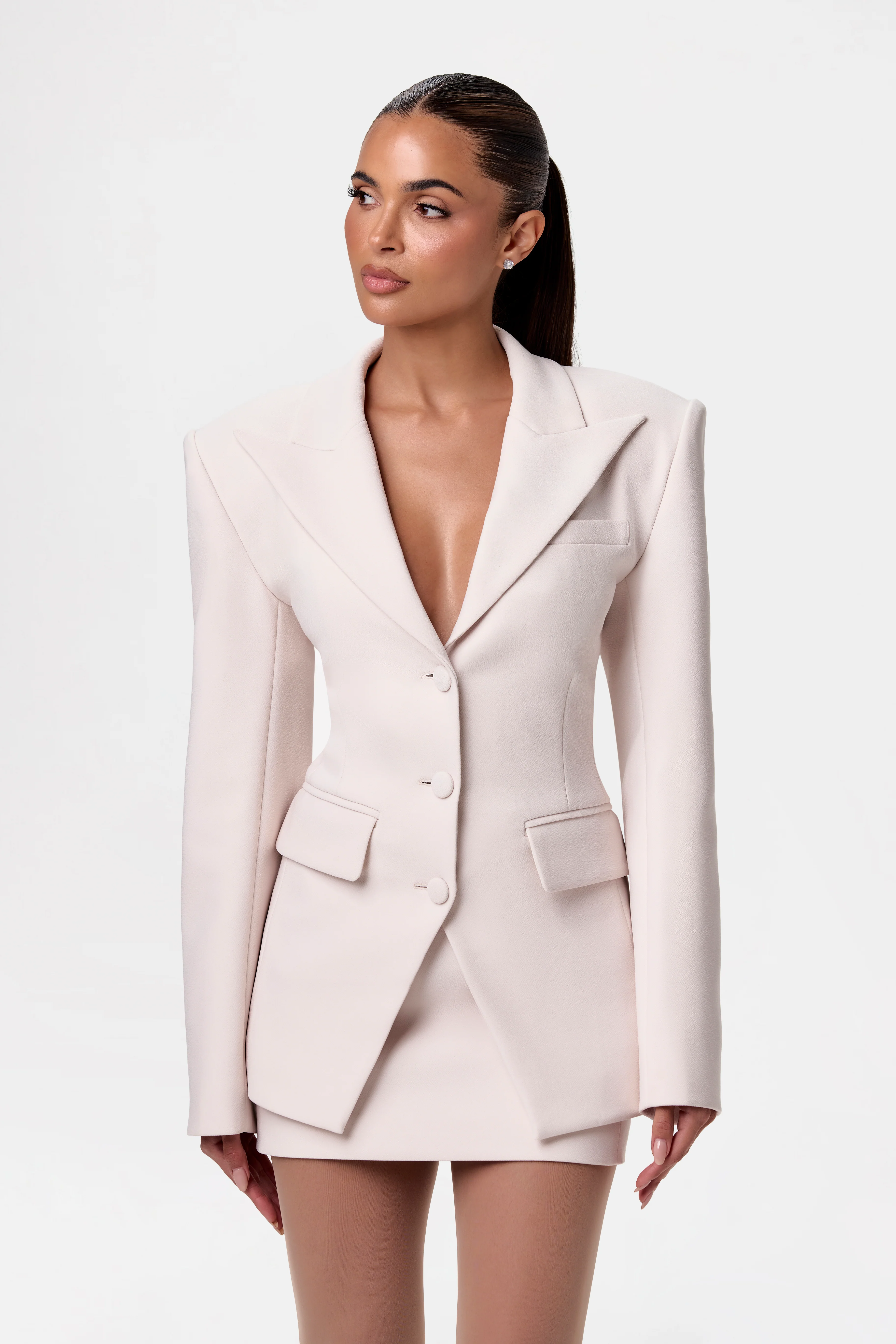 Suiting Power Shoulder Blazer - Image 34