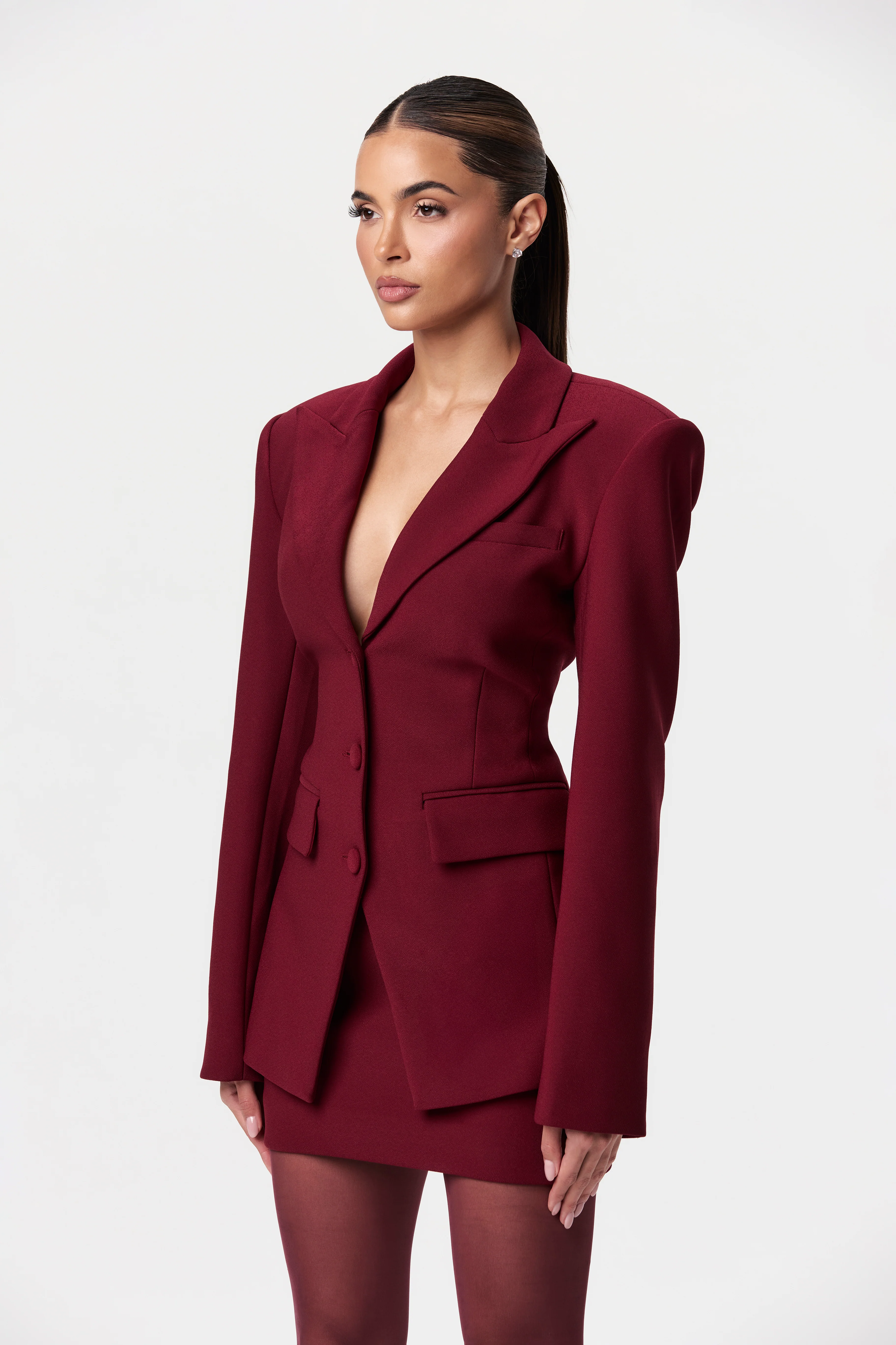 Suiting Power Shoulder Blazer - Image 42