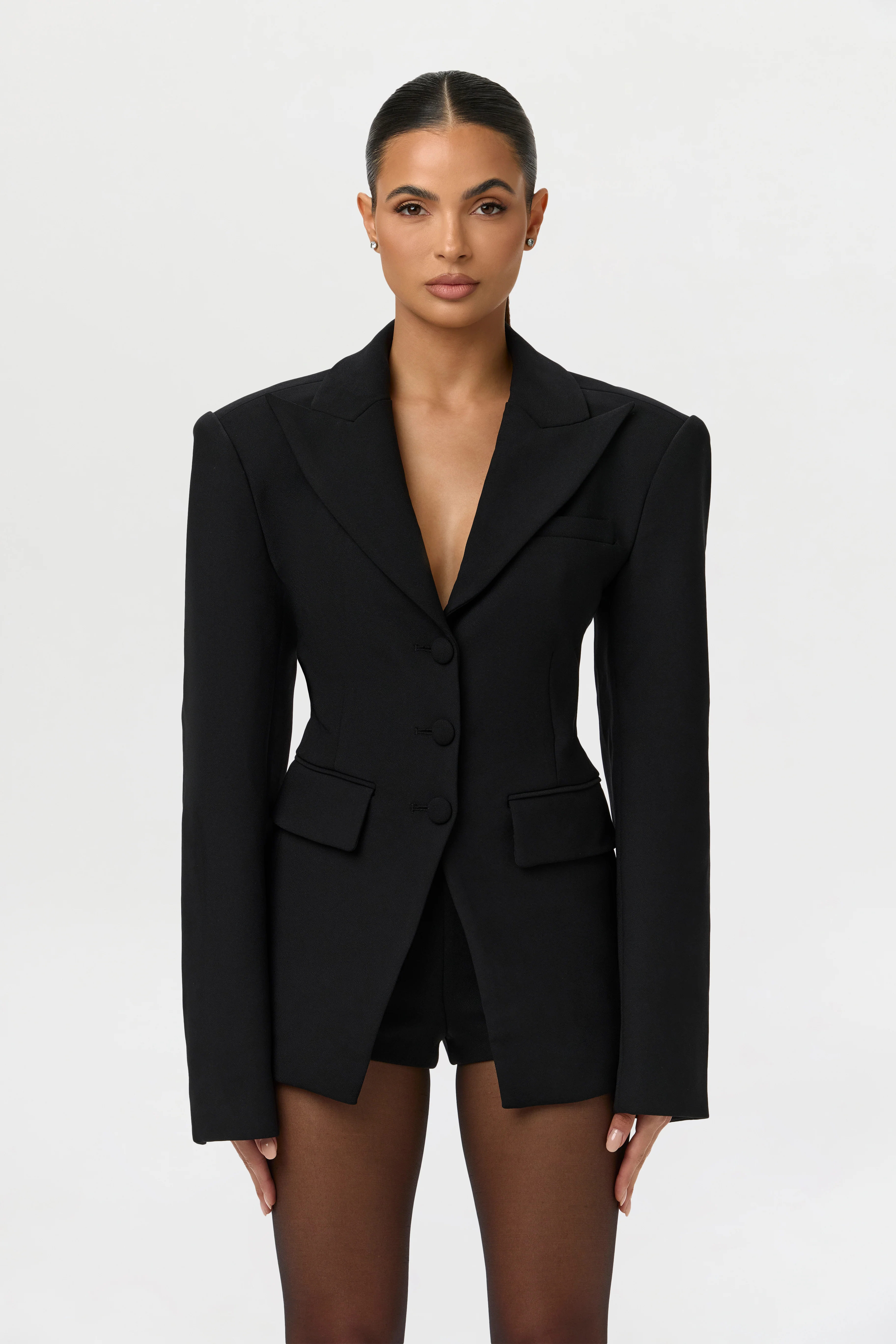Suiting Power Shoulder Blazer - Image 46