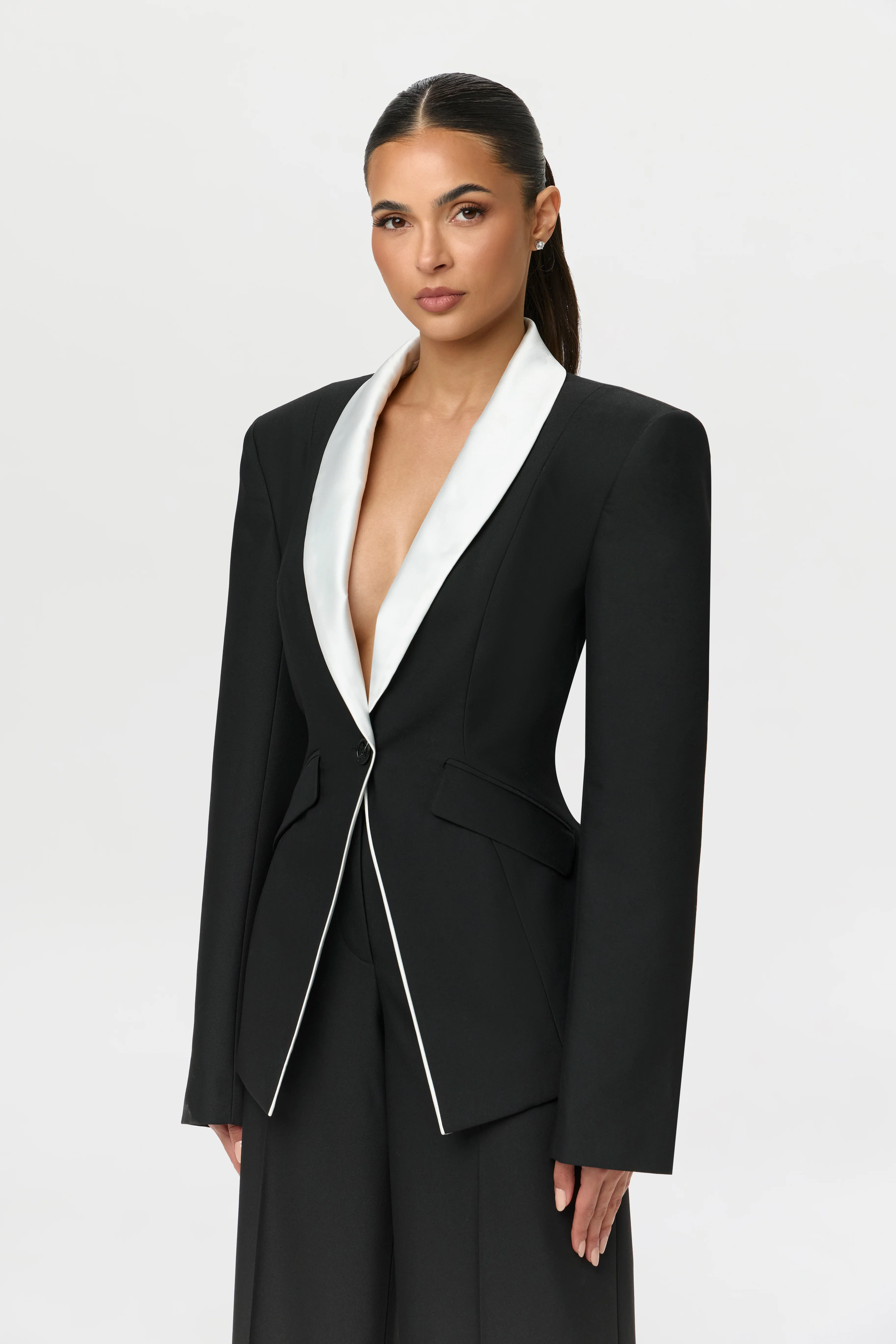 Suiting Contrast Blazer - Image 3
